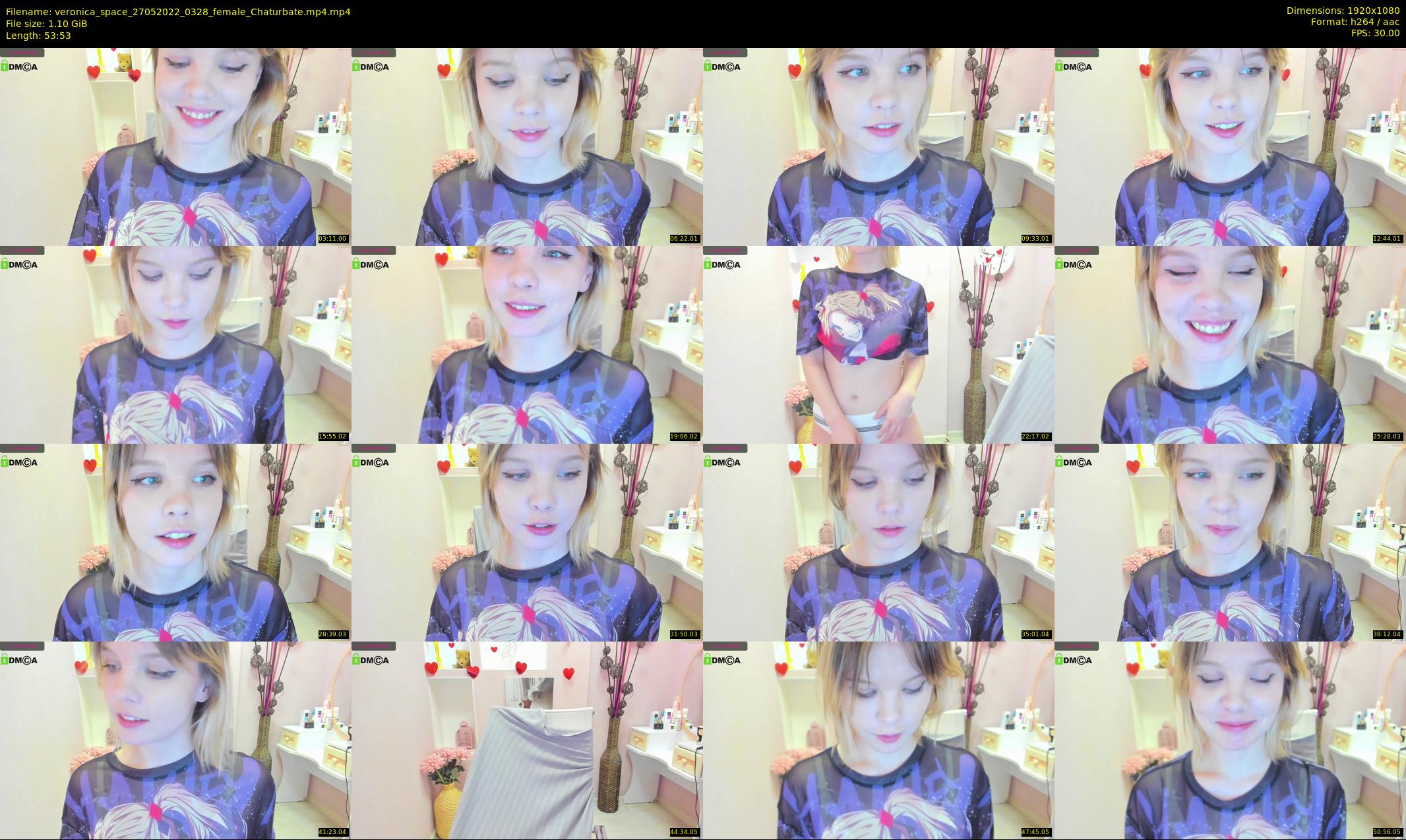 veronica_space — 54 minute Chaturbate female cam show recording, 1080p, May 27, 2022