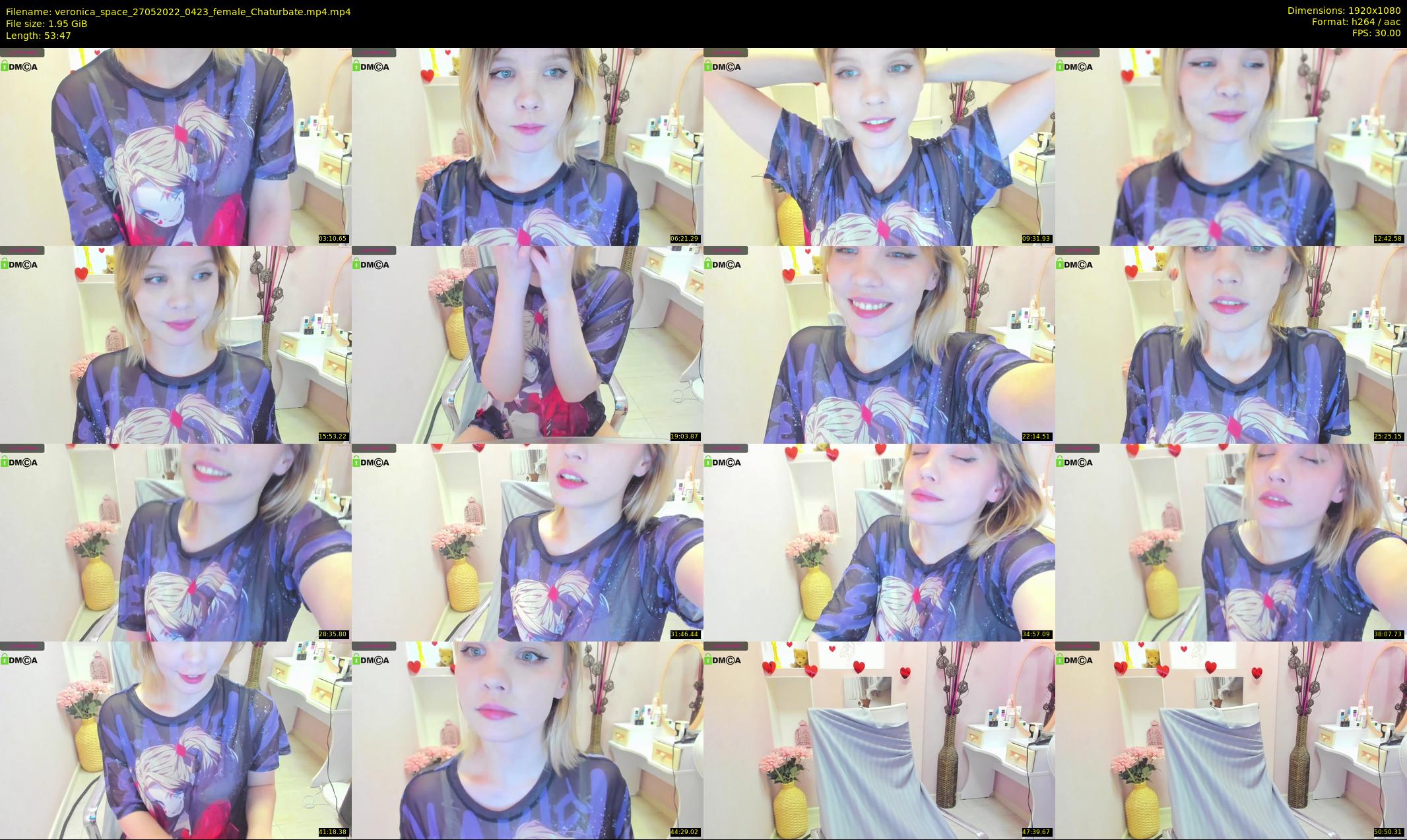 veronica_space — 54 minute Chaturbate female cam show recording, 1080p, May 27, 2022