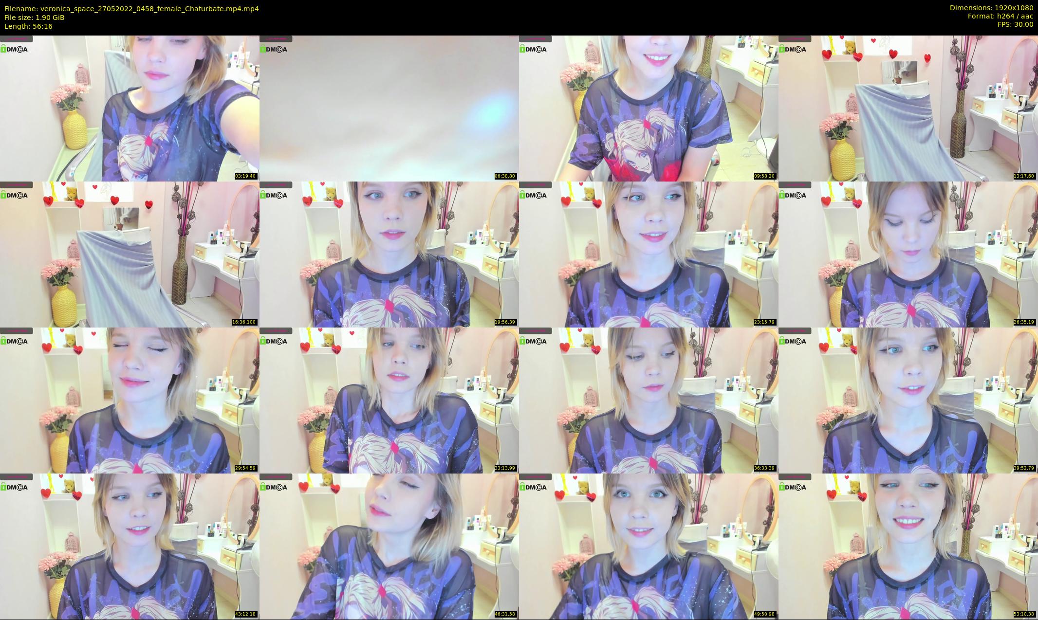 veronica_space — 57 minute Chaturbate female cam show recording, 1080p, May 27, 2022