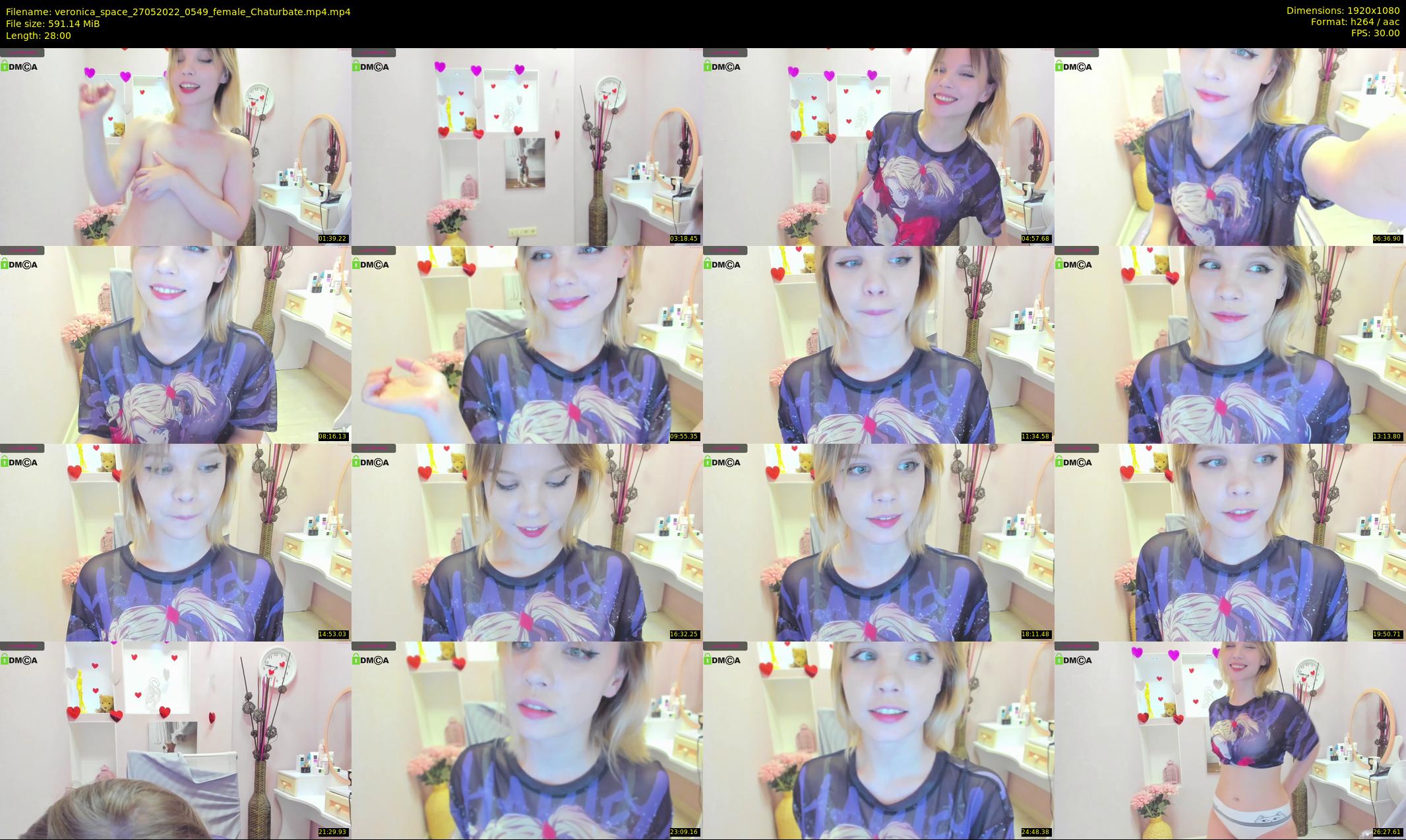 veronica_space — 28 minute Chaturbate female cam show recording, 1080p, May 27, 2022