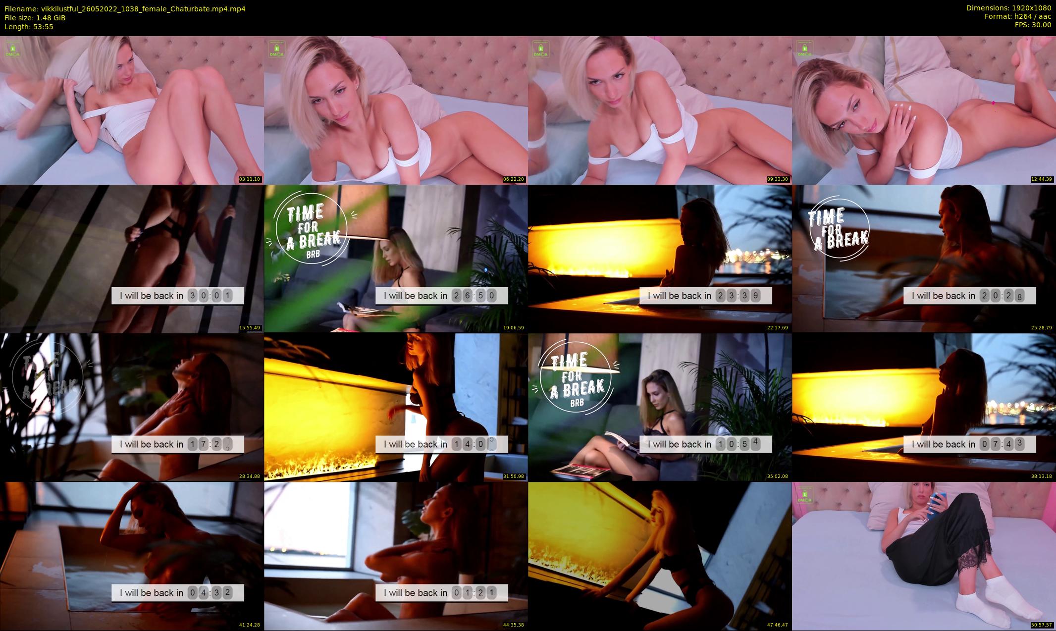 vikkilustful — 54 minute Chaturbate female cam show recording, 1080p, May 26, 2022