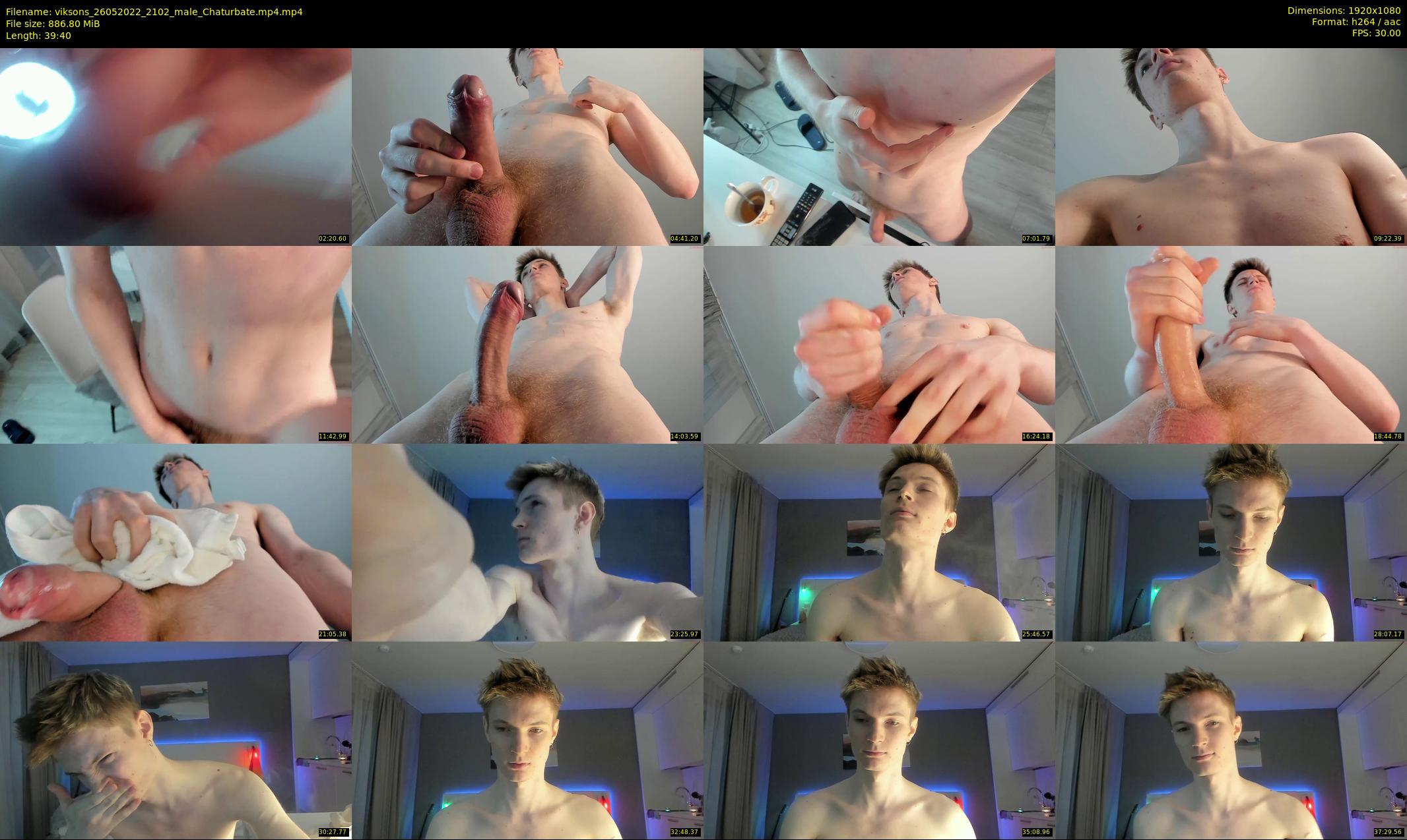 viksons — 40 minute Chaturbate male cam show recording, 1080p, May 26, 2022