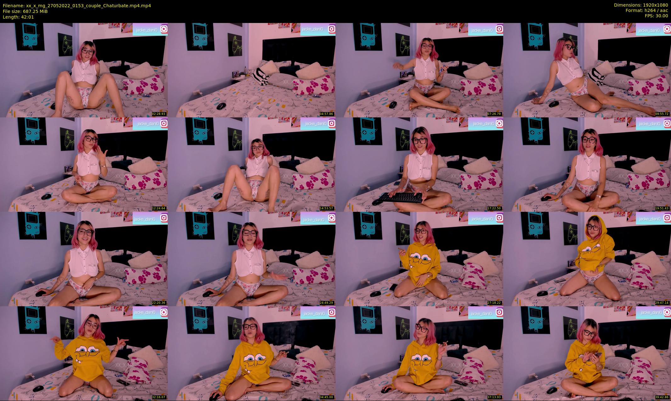 xx_x_mg — 43 minute Chaturbate couple cam show recording, 1080p, May 27, 2022