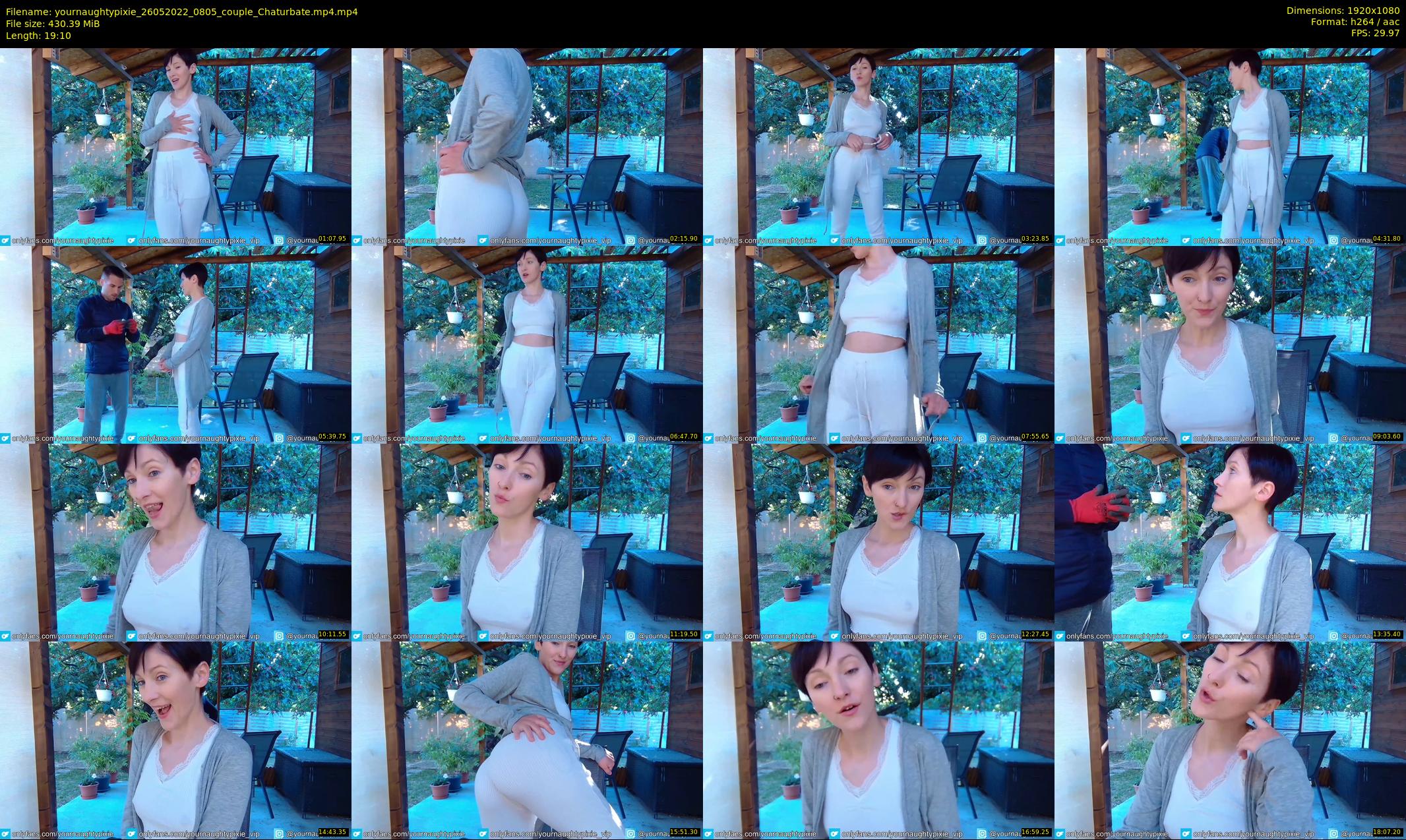 yournaughtypixie — 20 minute Chaturbate couple cam show recording, 1080p, May 26, 2022