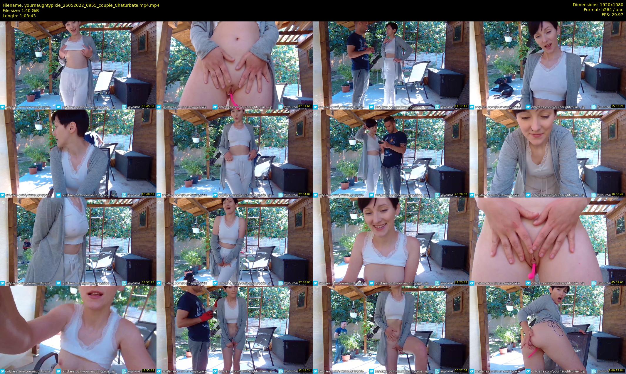 yournaughtypixie — 64 minute Chaturbate couple cam show recording, 1080p, May 26, 2022