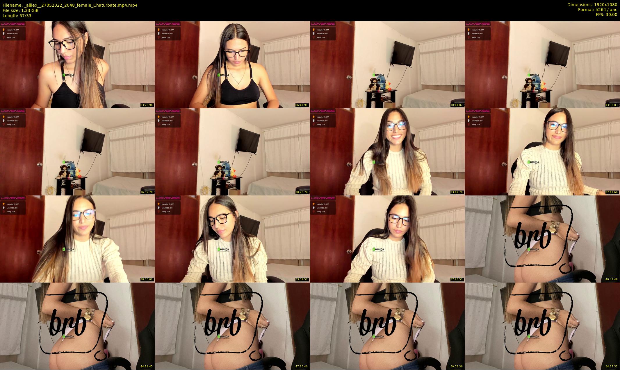 _alliex_ — 58 minute Chaturbate female cam show recording, 1080p, May 27, 2022