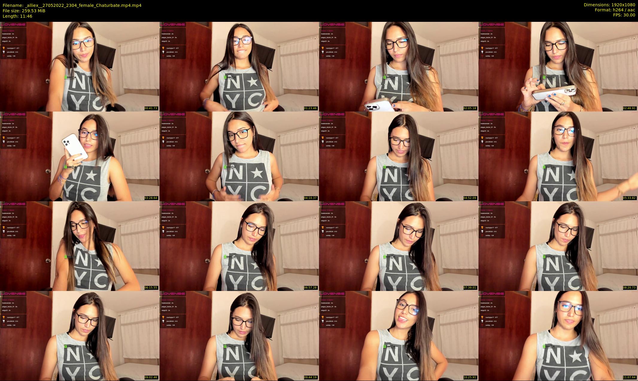 _alliex_ — 12 minute Chaturbate female cam show recording, 1080p, May 27, 2022
