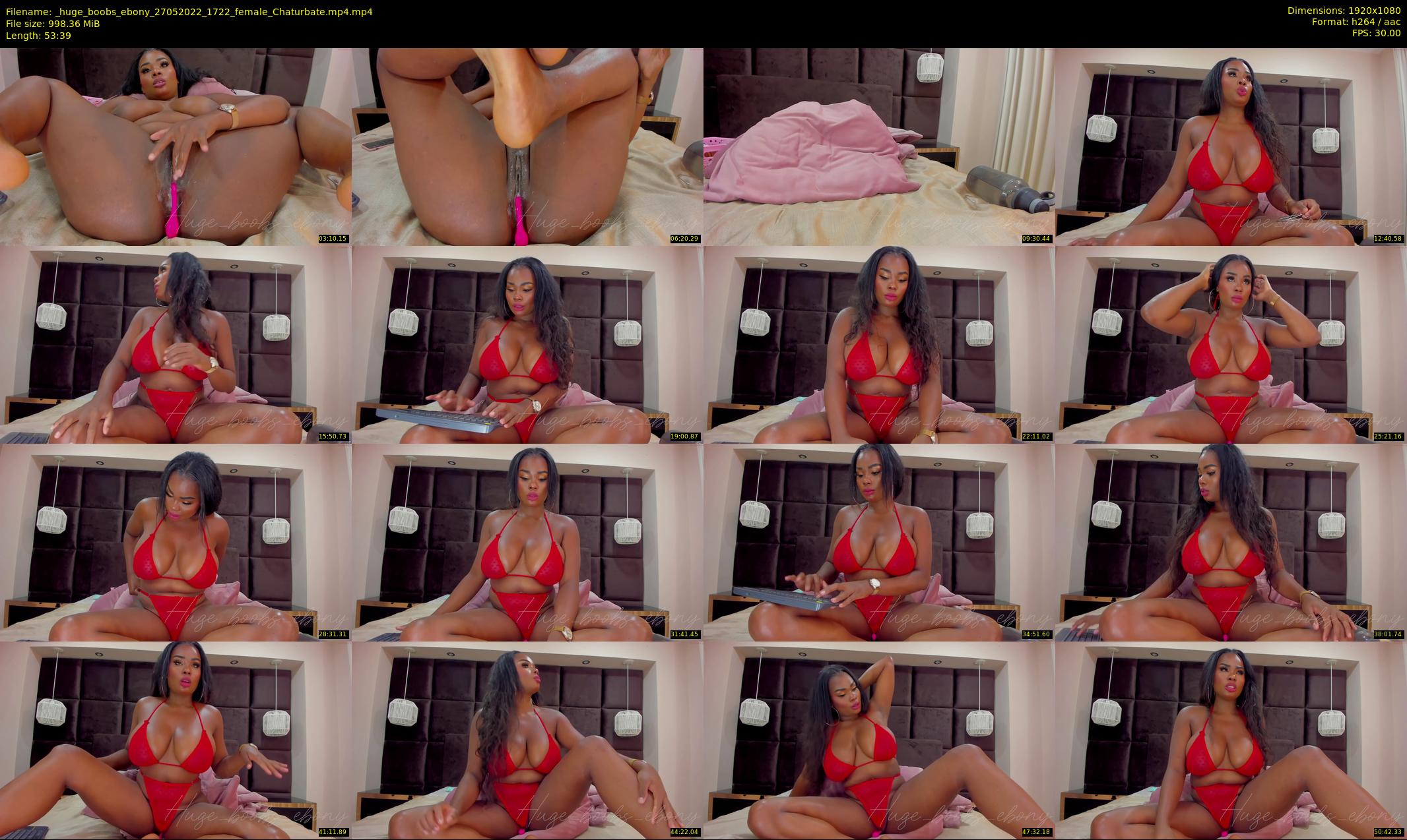 _huge_boobs_ebony — 54 minute Chaturbate female cam show recording, 1080p, May 27, 2022