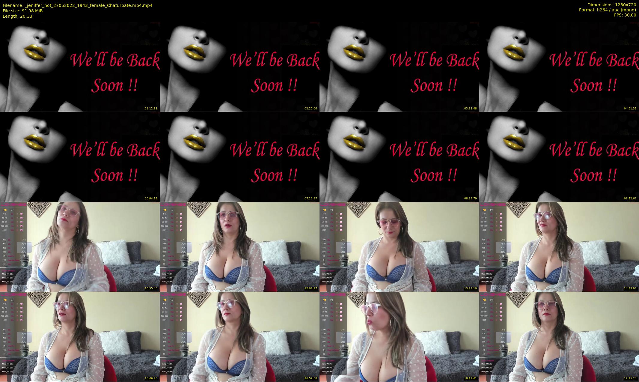 _jeniffer_hot — 21 minute Chaturbate female cam show recording, 720p, May 27, 2022