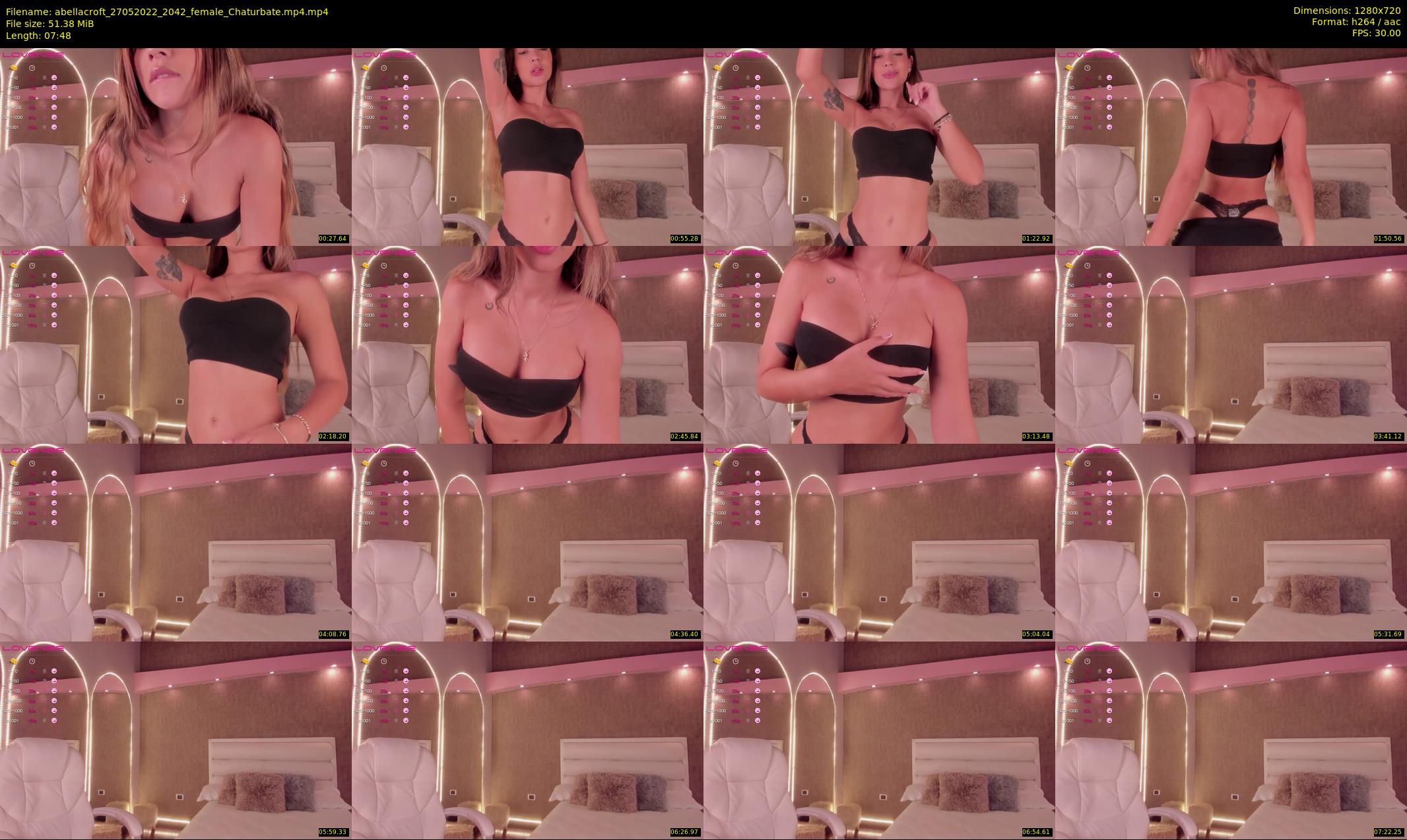 abellacroft — 8 minute Chaturbate female cam show recording, 720p, May 27, 2022