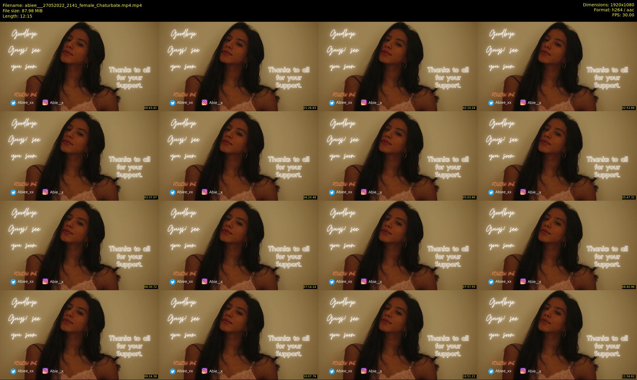 abiee__ — 13 minute Chaturbate female cam show recording, 1080p, May 27, 2022