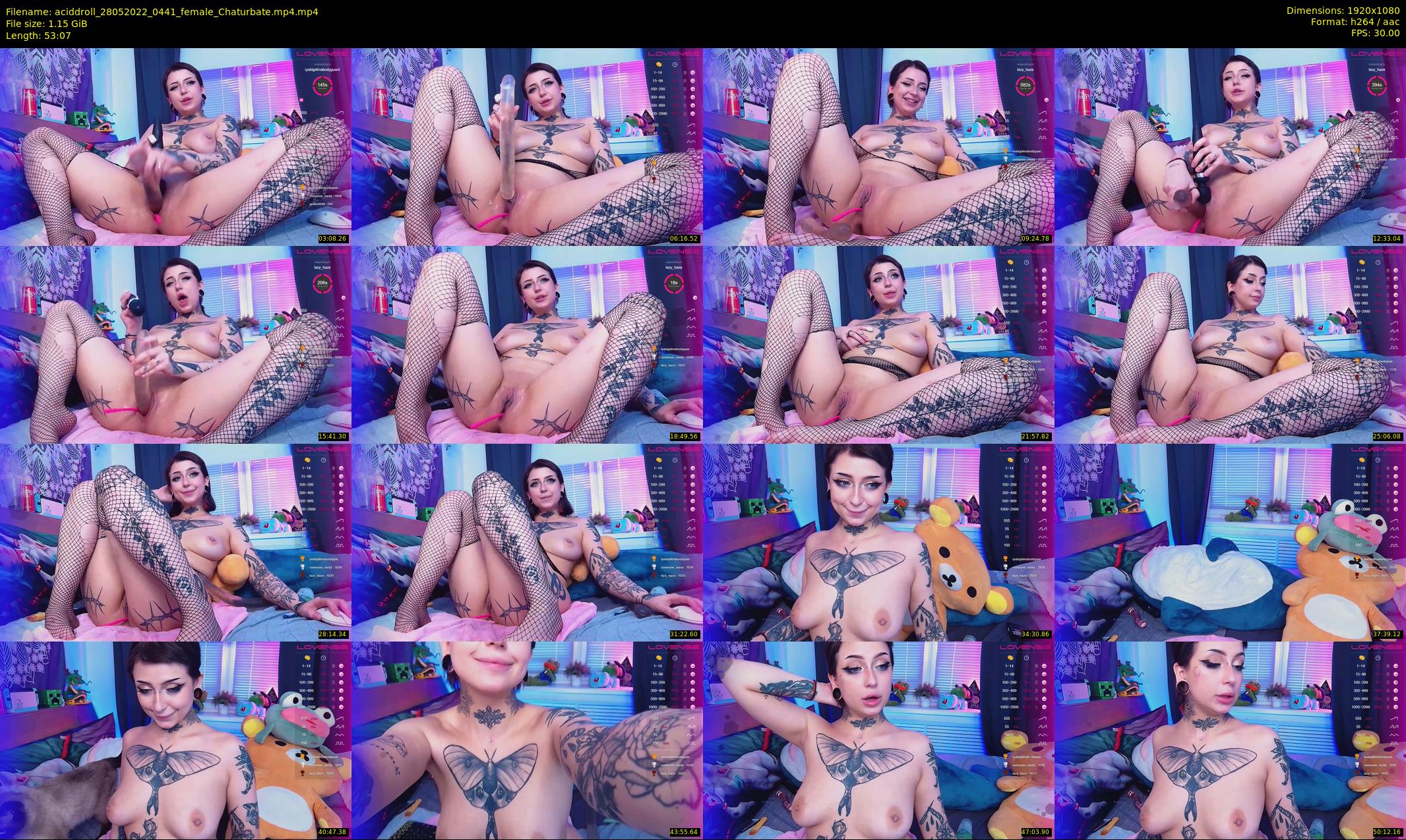 aciddroll — 54 minute Chaturbate female cam show recording, 1080p, May 28, 2022