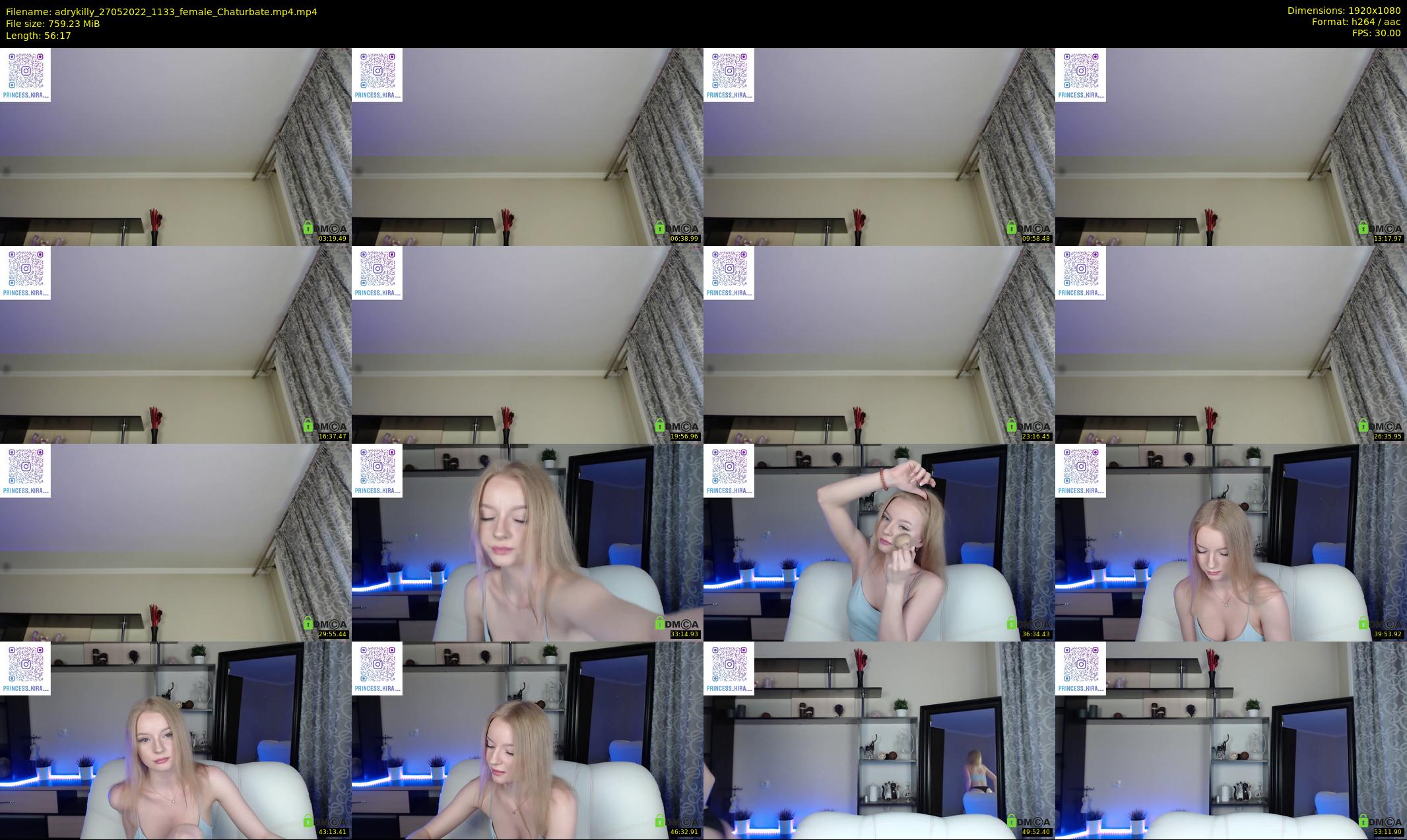 adrykilly — 57 minute Chaturbate female cam show recording, 1080p, May 27, 2022