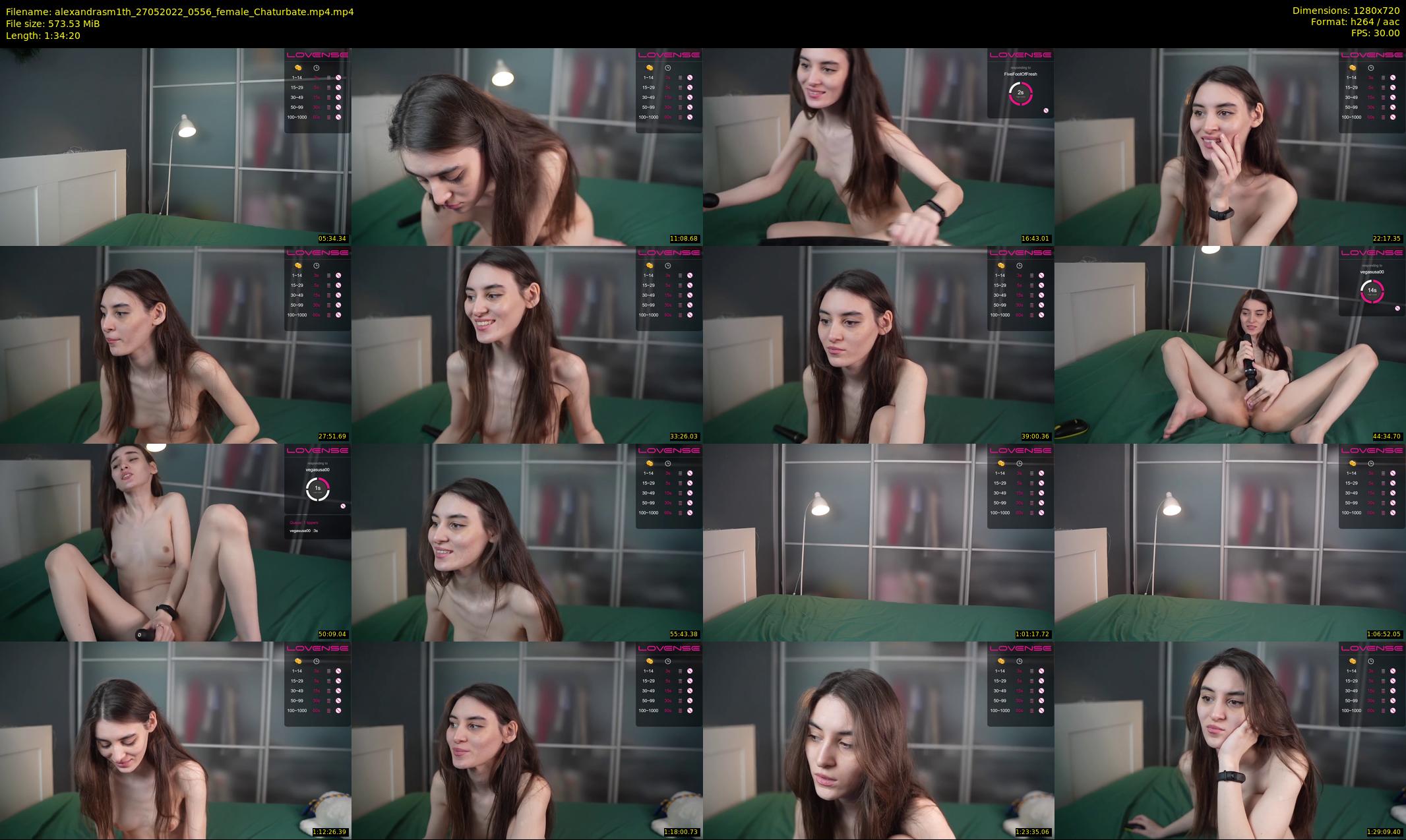 alexandrasm1th — 95 minute Chaturbate female cam show recording, 720p, May 27, 2022