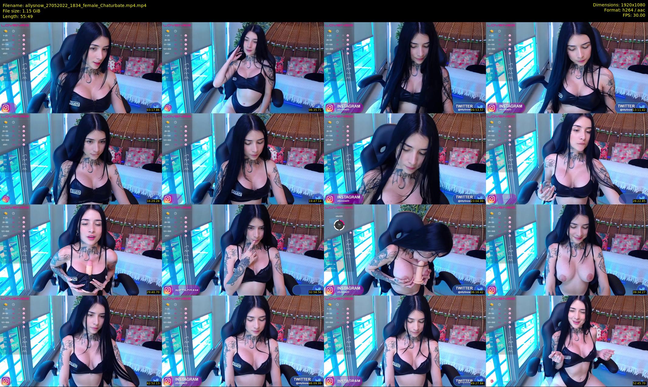allysnow — 56 minute Chaturbate female cam show recording, 1080p, May 27, 2022
