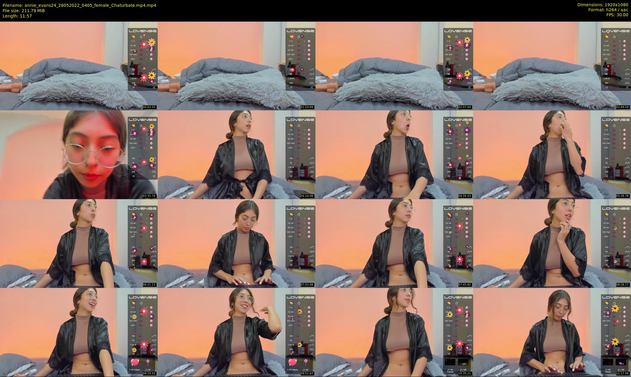 annie_evans24 — 12 minute Chaturbate female cam show recording, 1080p, May 28, 2022