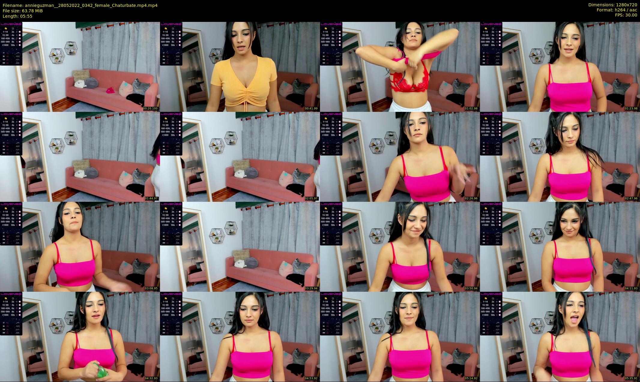 annieguzman_ — 6 minute Chaturbate female cam show recording, 720p, May 28, 2022