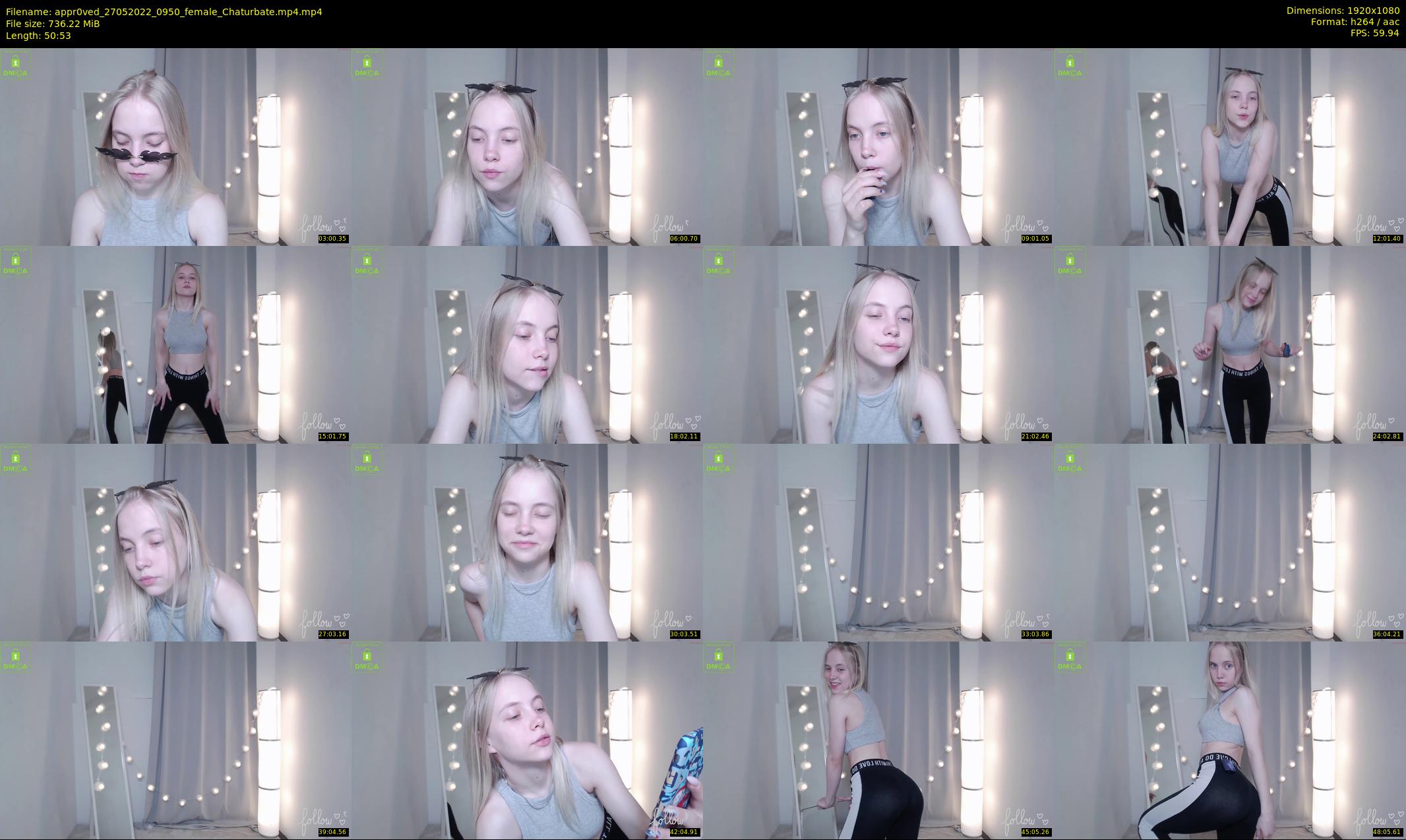 appr0ved — 51 minute Chaturbate female cam show recording, 1080p, May 27, 2022