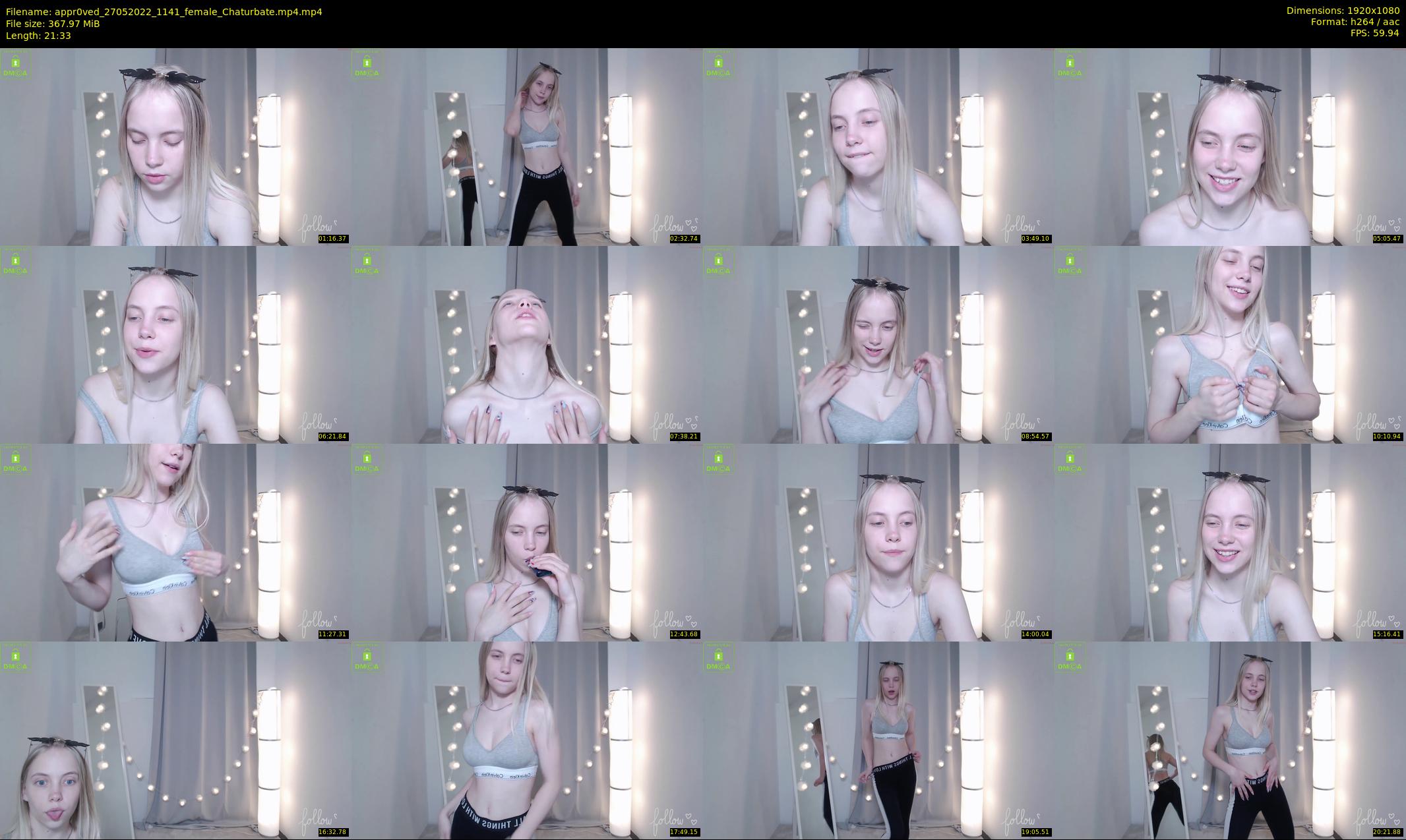 appr0ved — 22 minute Chaturbate female cam show recording, 1080p, May 27, 2022
