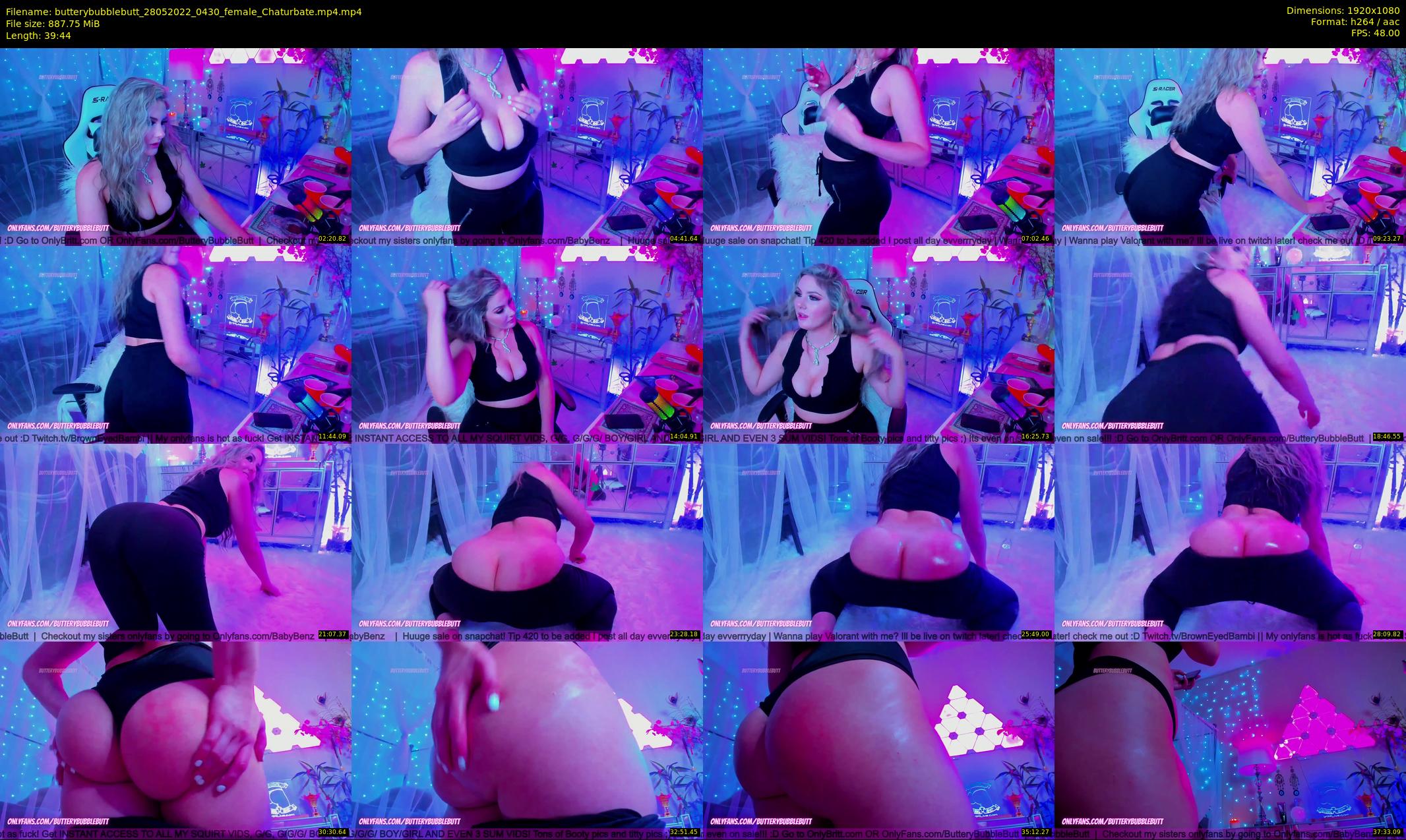 butterybubblebutt — 40 minute Chaturbate couple cam show recording, 1080p, May 28, 2022