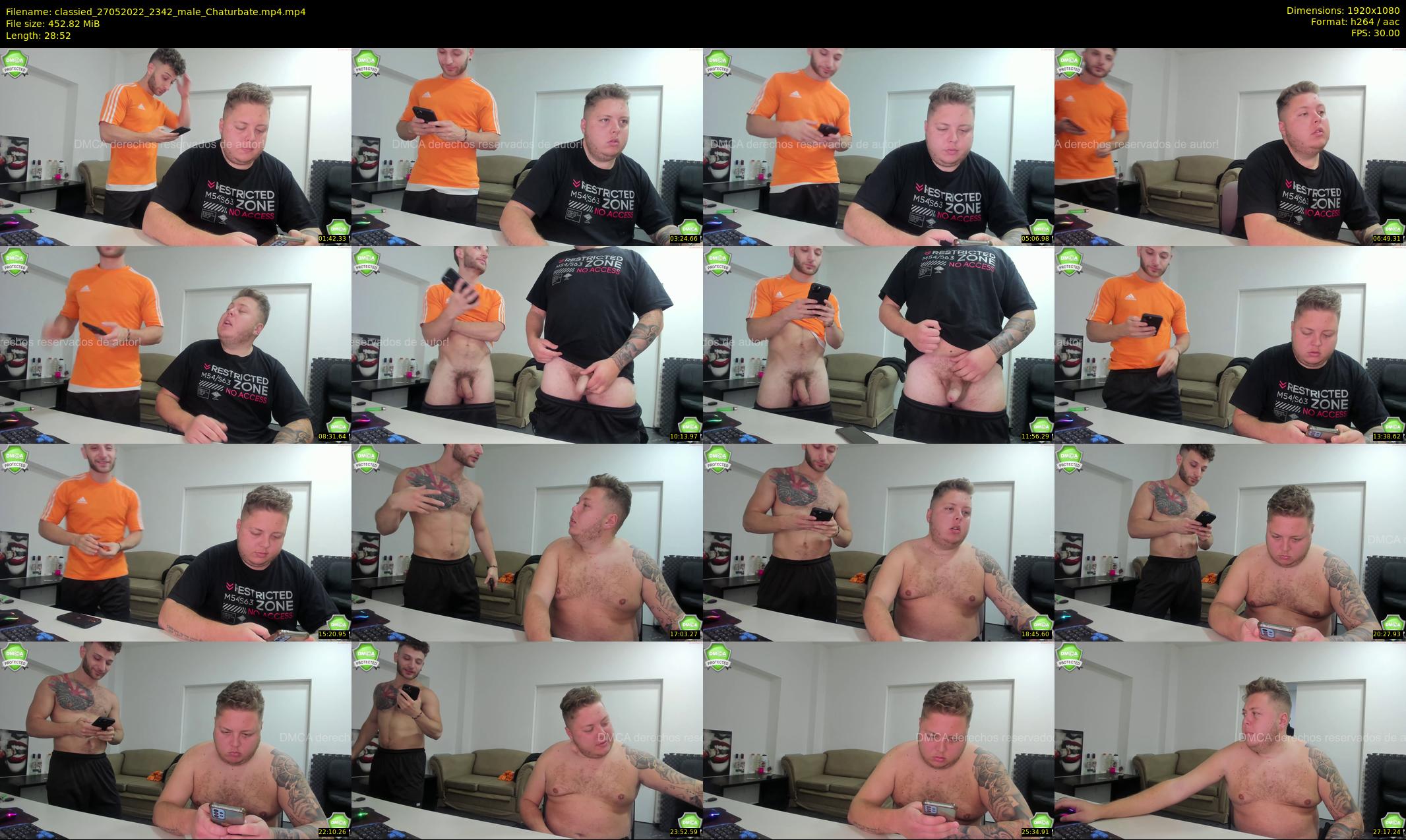 classied — 29 minute Chaturbate male cam show recording, 1080p, May 27, 2022