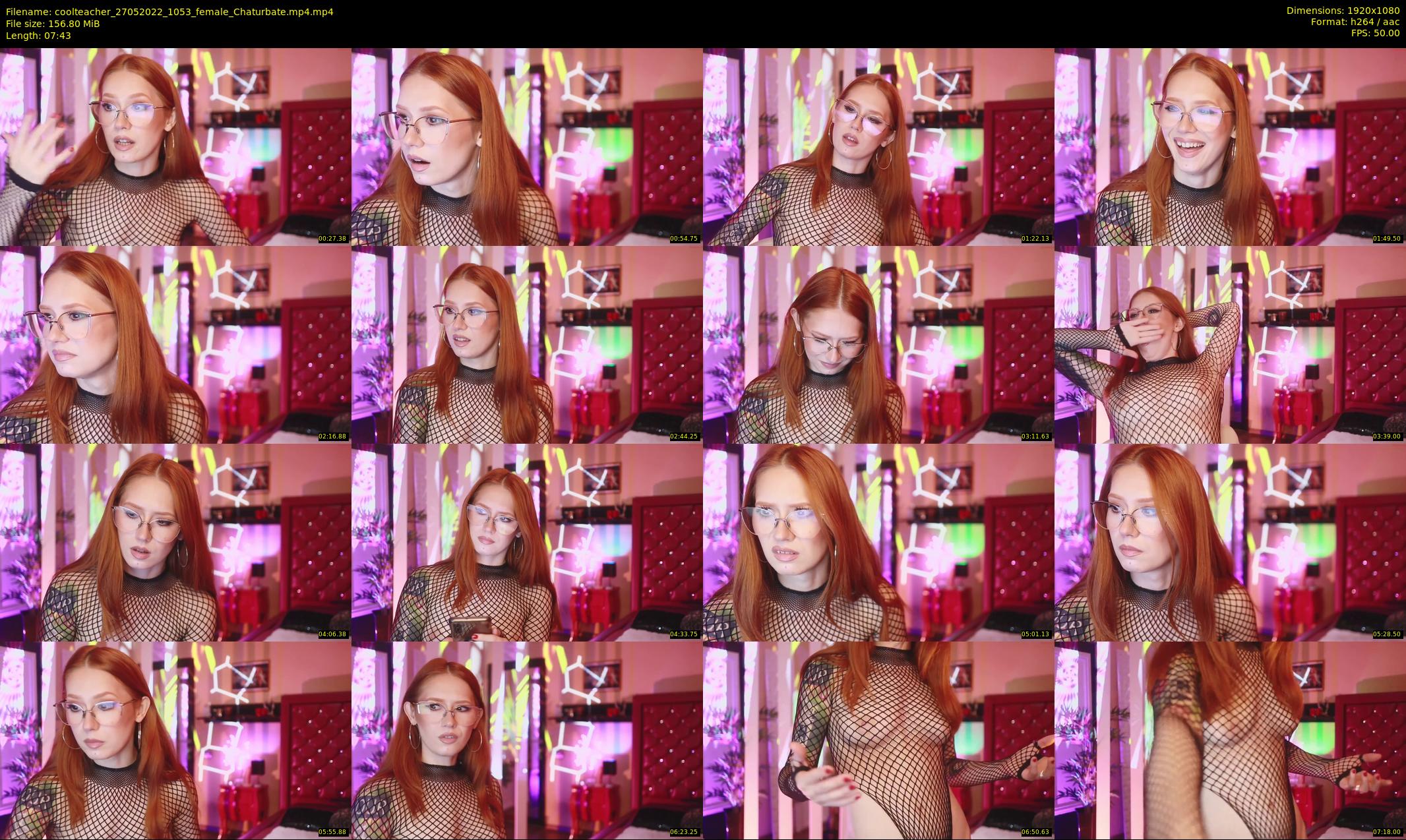 coolteacher — 8 minute Chaturbate female cam show recording, 1080p, May 27, 2022