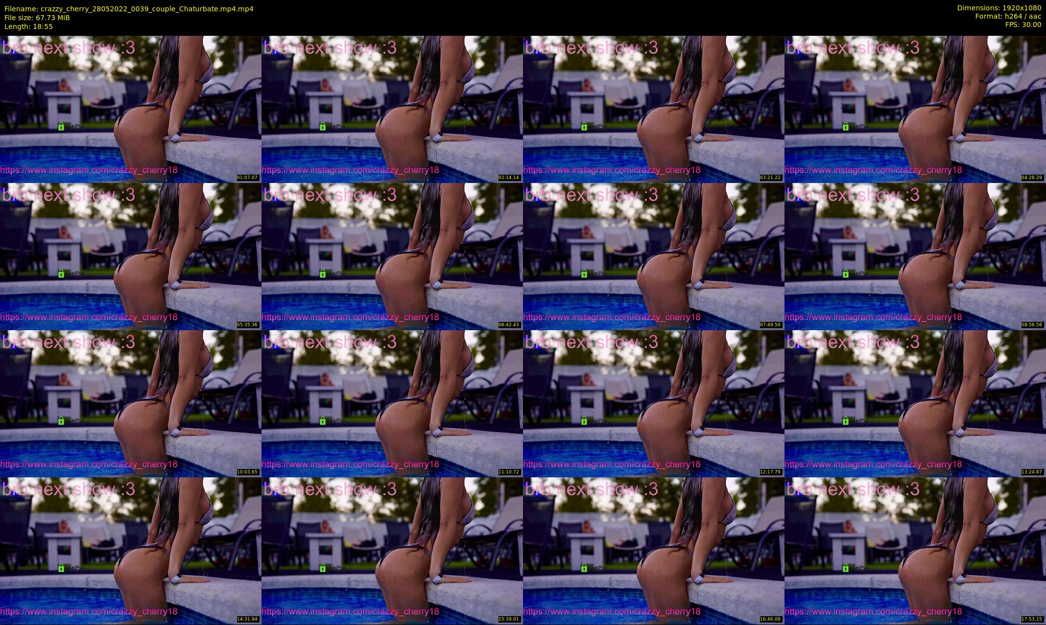 crazzy_cherry — 19 minute Chaturbate female cam show recording, 1080p, May 28, 2022