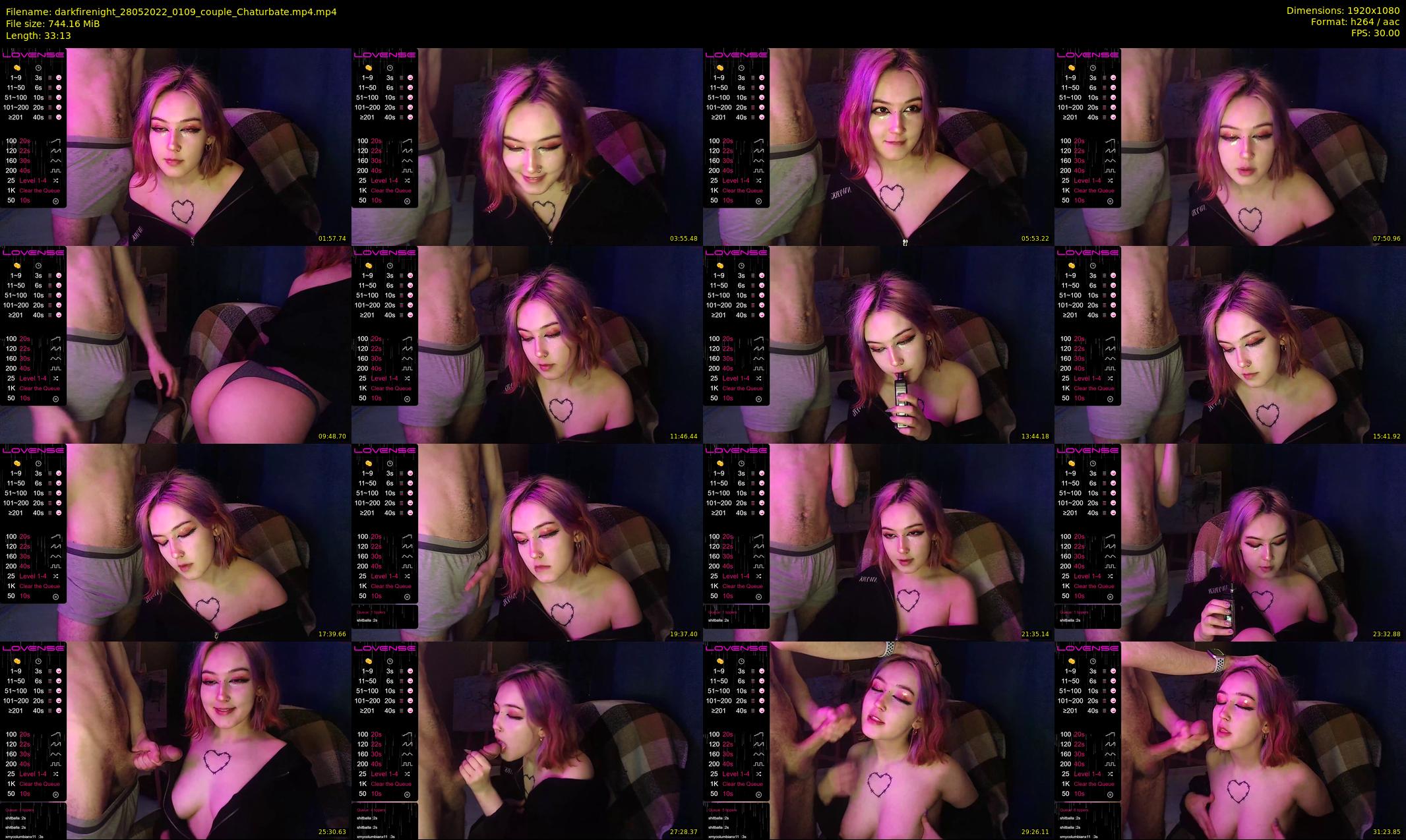 darkfirenight — 34 minute Chaturbate couple cam show recording, 1080p, May 28, 2022