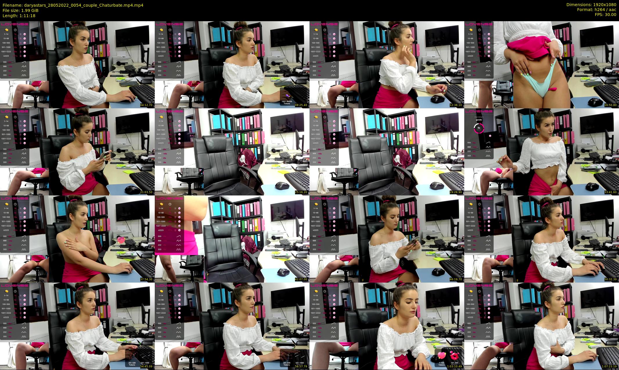 daryastars — 72 minute Chaturbate couple cam show recording, 1080p, May 28, 2022