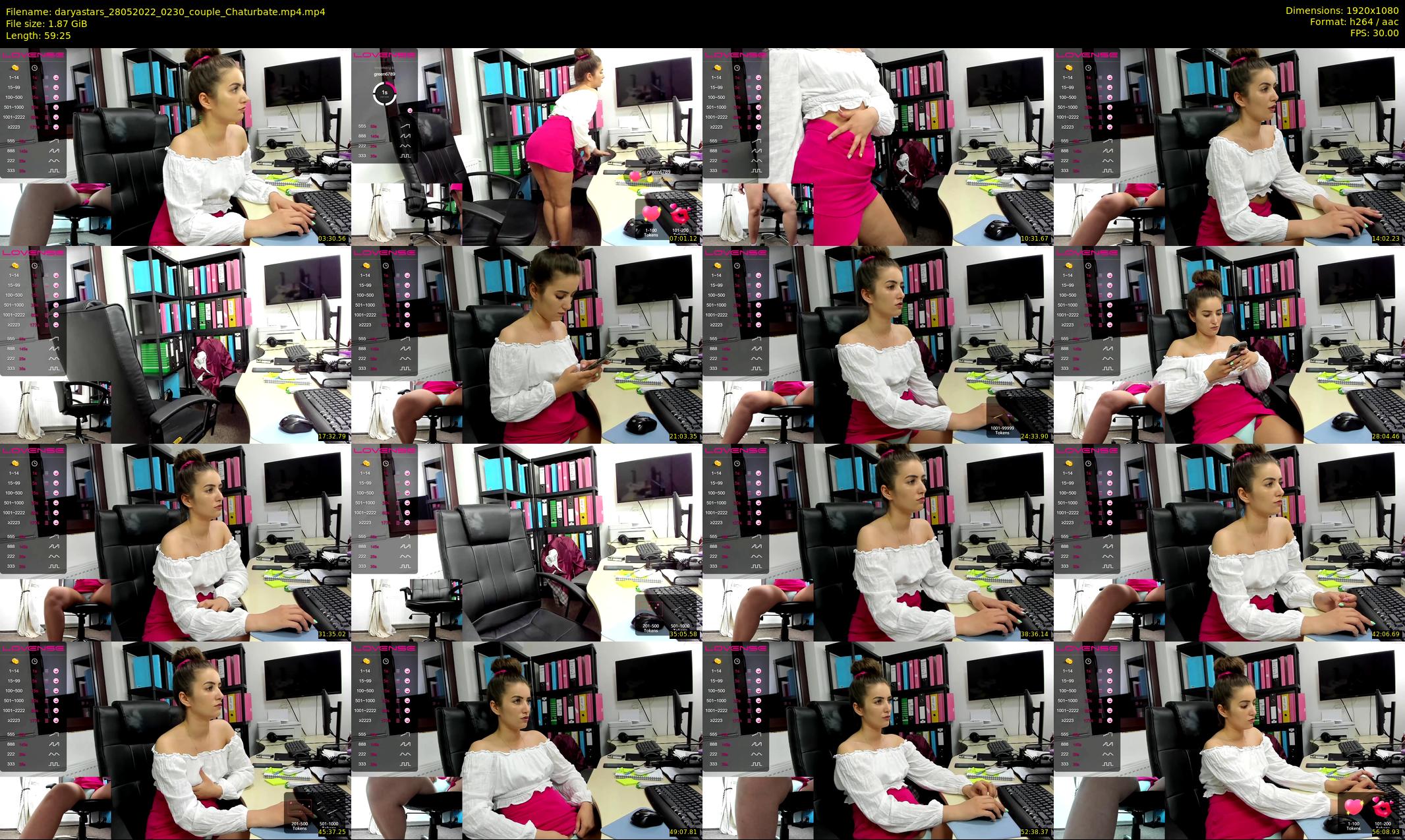 daryastars — 60 minute Chaturbate couple cam show recording, 1080p, May 28, 2022