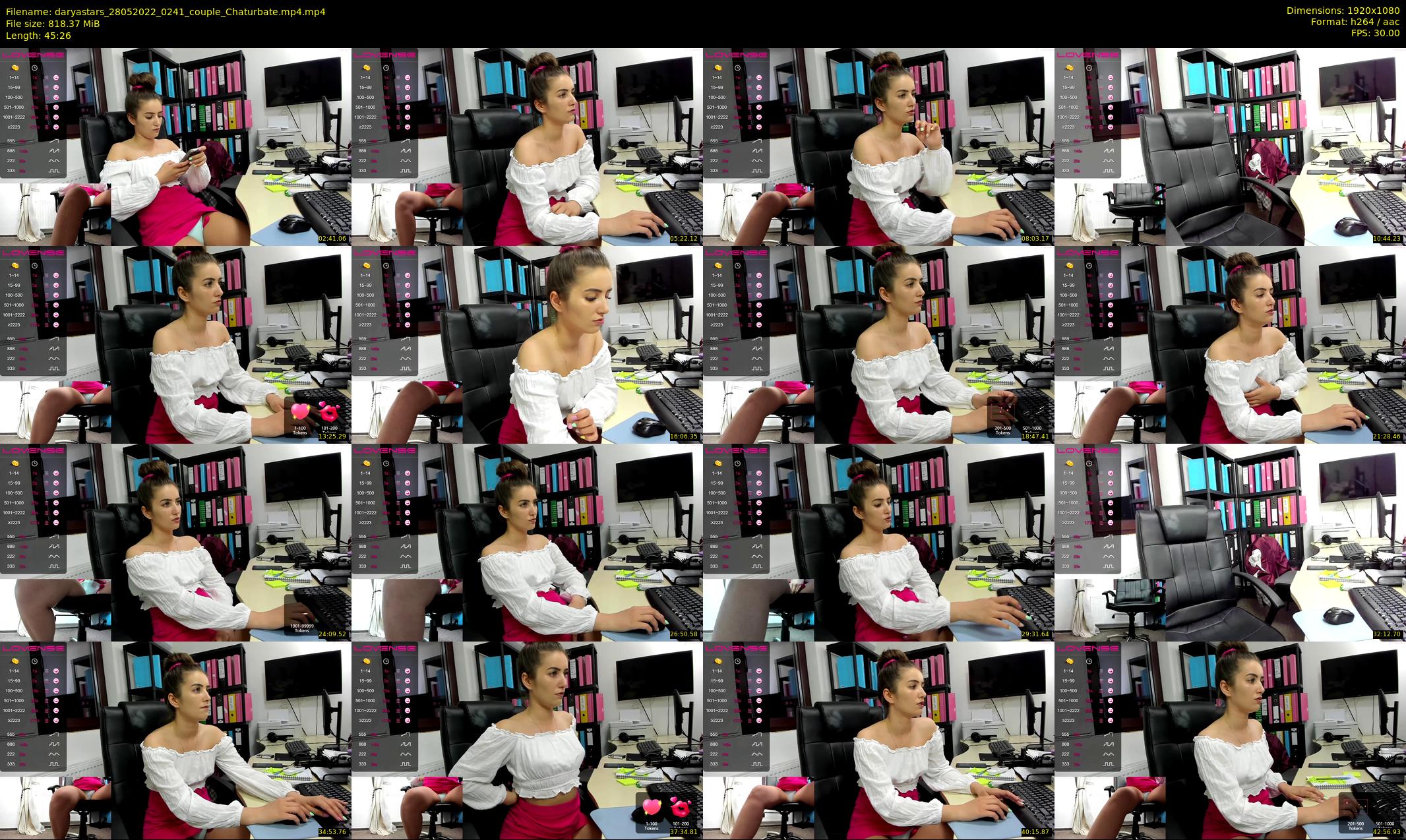 daryastars — 46 minute Chaturbate couple cam show recording, 1080p, May 28, 2022