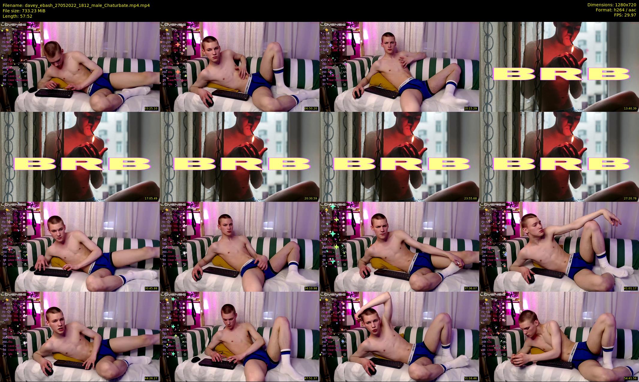 davey_ebash — 58 minute Chaturbate male cam show recording, 720p, May 27, 2022