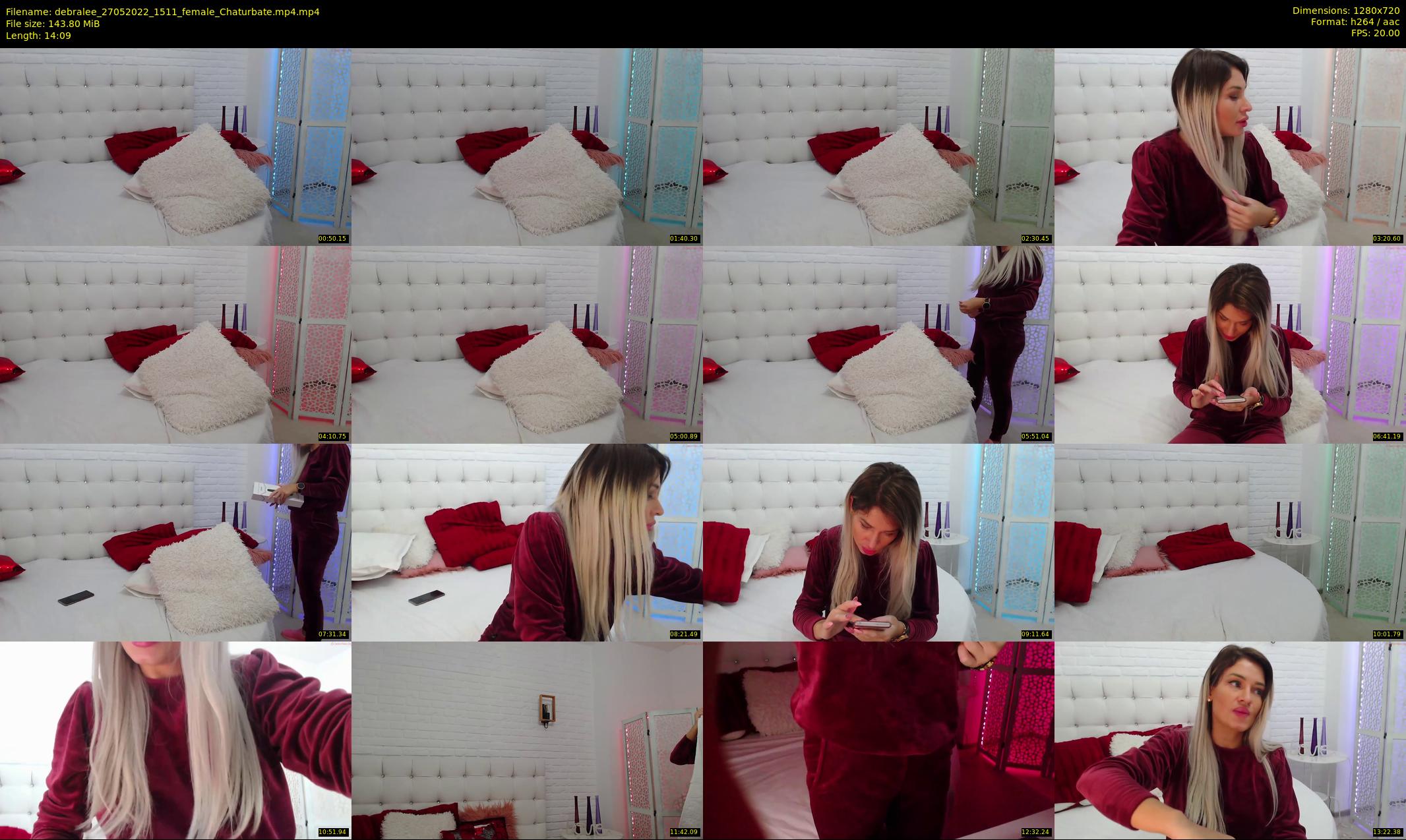 debralee — 15 minute Chaturbate female cam show recording, 720p, May 27, 2022