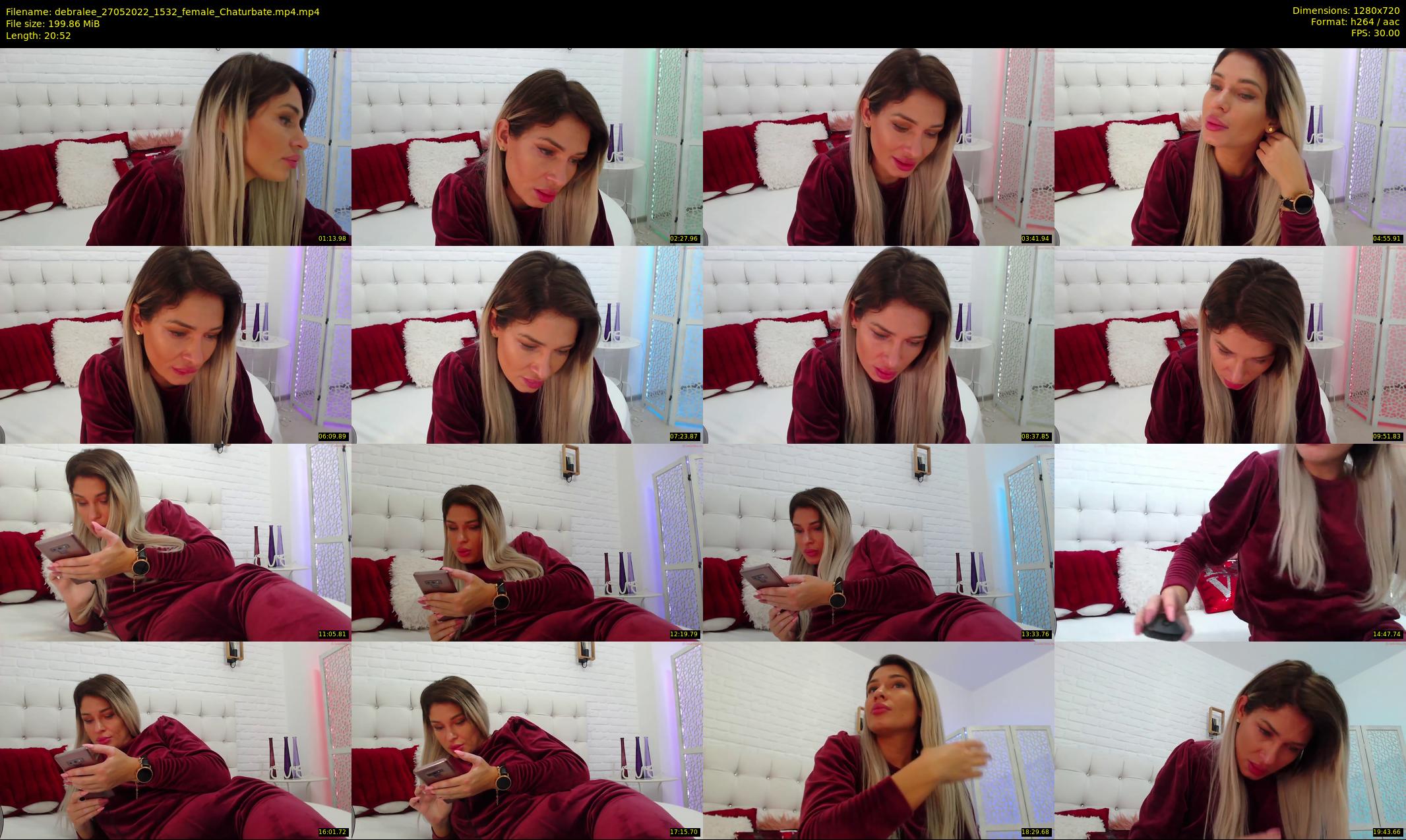 debralee — 21 minute Chaturbate female cam show recording, 720p, May 27, 2022