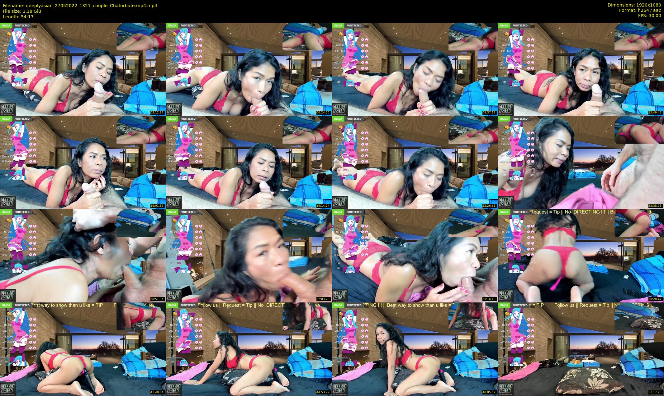 deeplyasian — 55 minute Chaturbate couple cam show recording, 1080p, May 27, 2022