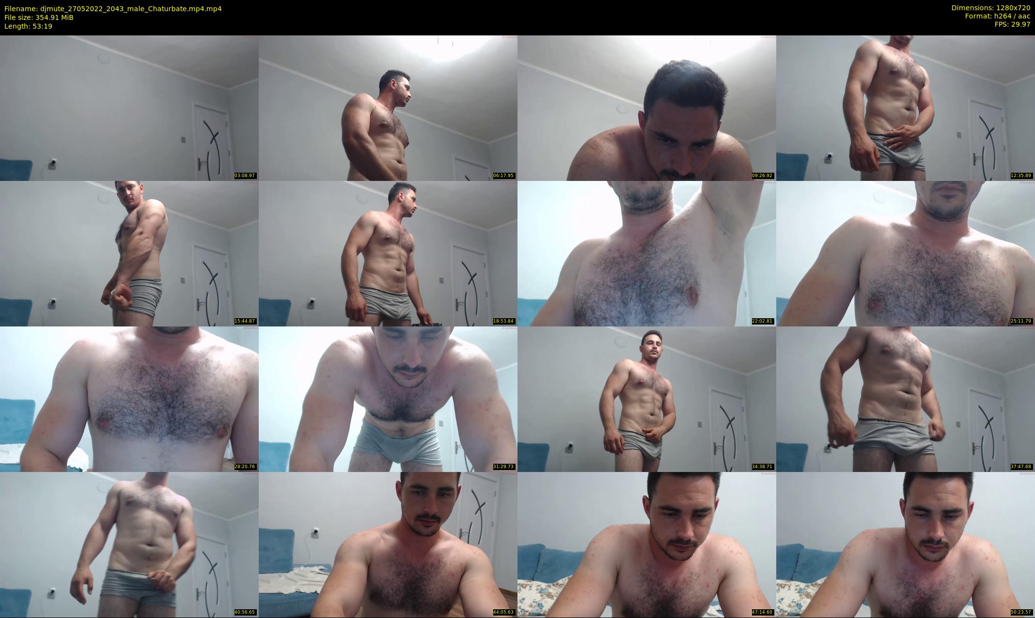 djmute — 54 minute Chaturbate male cam show recording, 720p, May 27, 2022