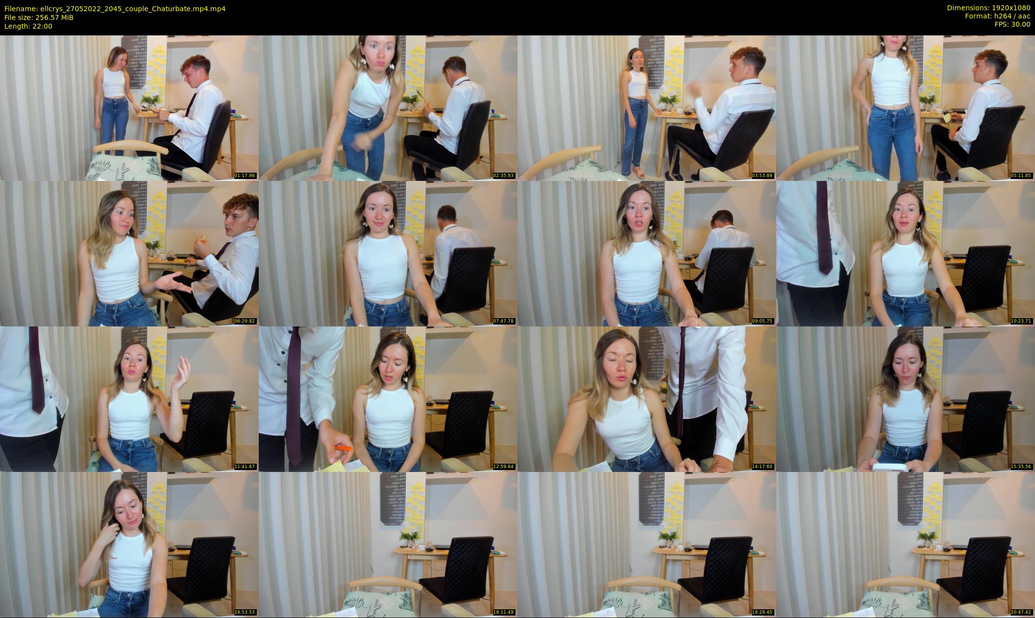 ellcrys — 22 minute Chaturbate couple cam show recording, 1080p, May 27, 2022