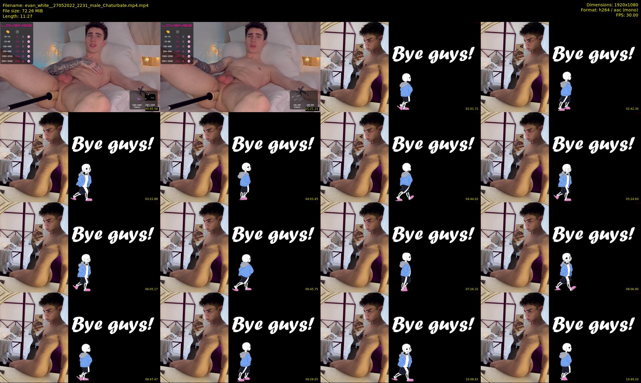 evan_white_ — 12 minute Chaturbate male cam show recording, 1080p, May 27, 2022