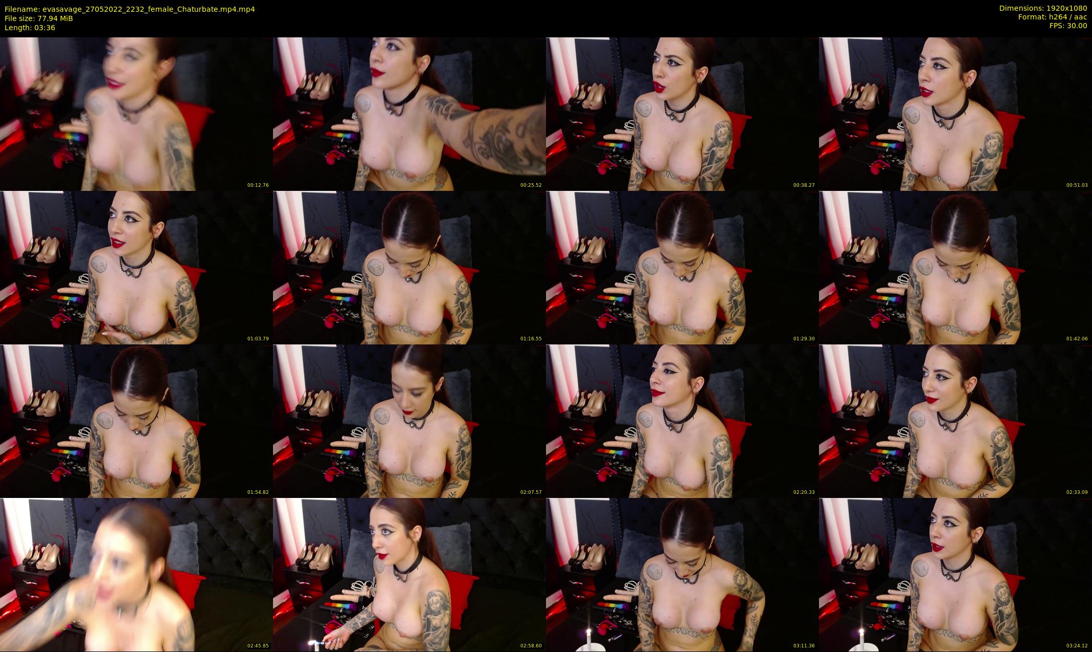 evasavage — 4 minute Chaturbate female cam show recording, 1080p, May 27, 2022