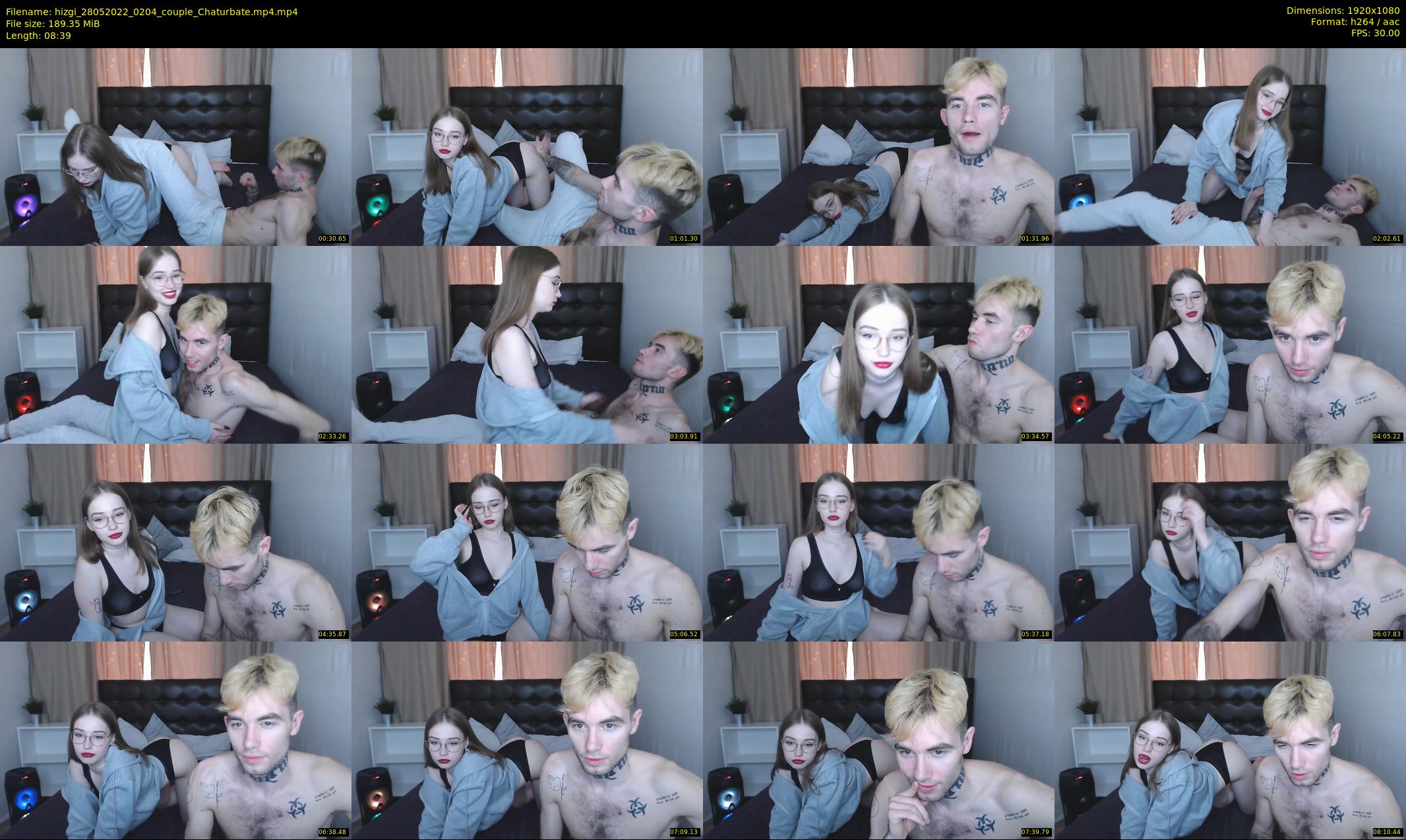 hizgi — 9 minute Chaturbate couple cam show recording, 1080p, May 28, 2022