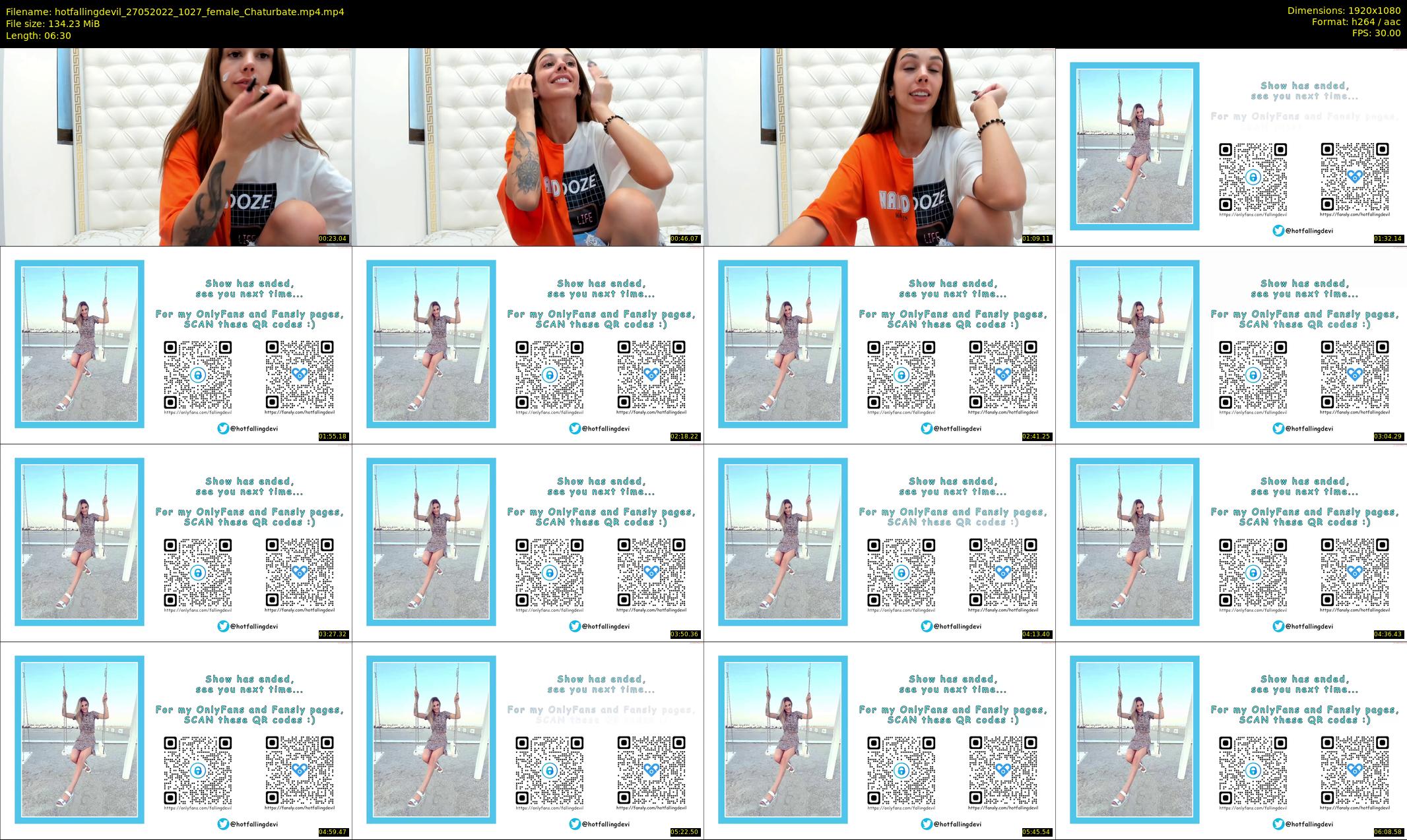 hotfallingdevil — 7 minute Chaturbate female cam show recording, 1080p, May 27, 2022