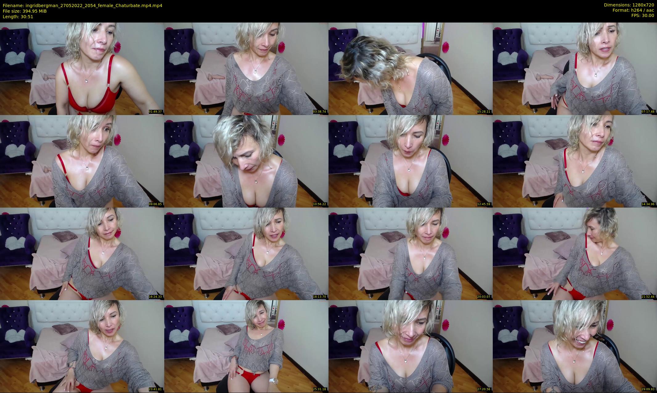 ingridbergman — 31 minute Chaturbate female cam show recording, 720p, May 27, 2022