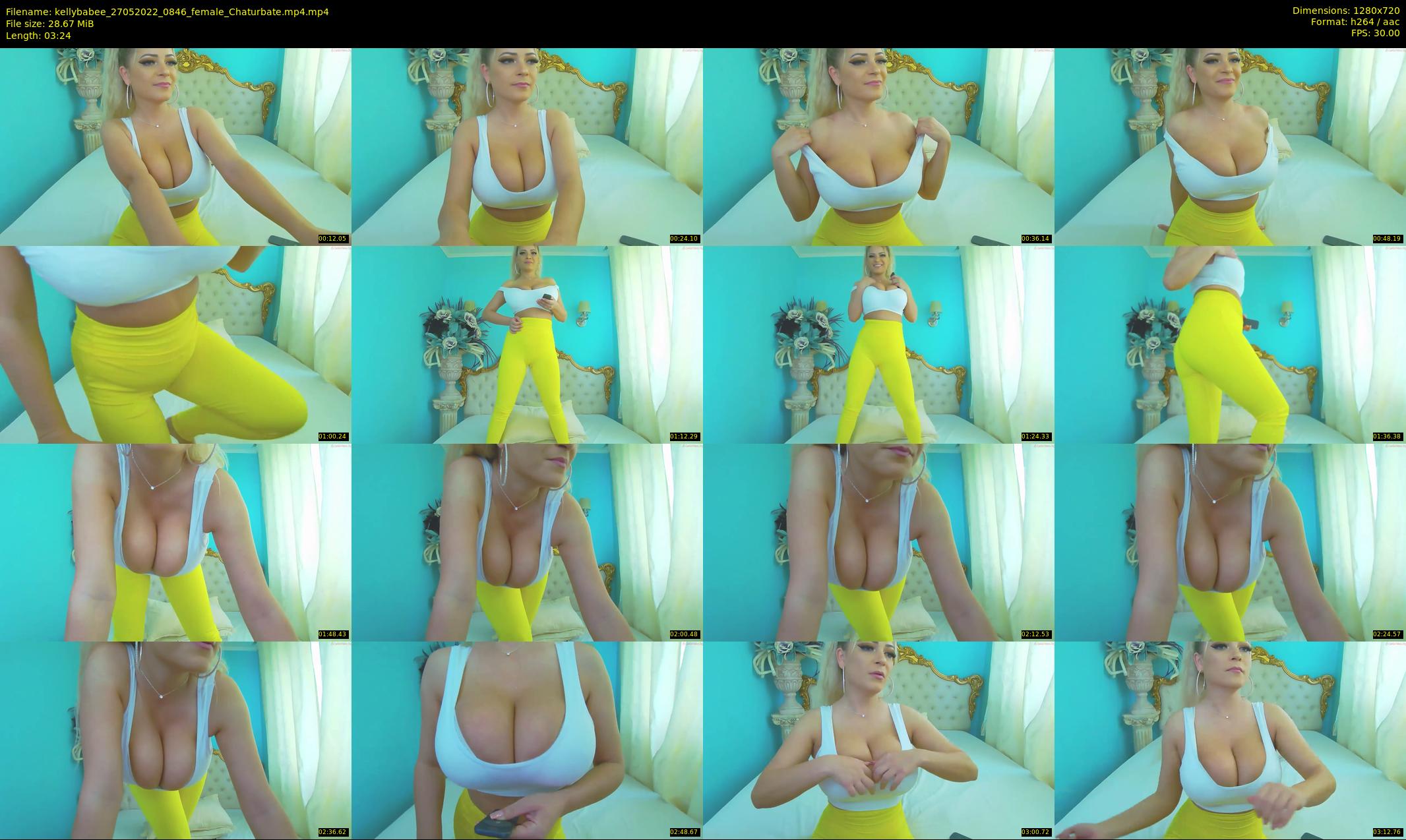 kellybabee — 4 minute Chaturbate female cam show recording, 720p, May 27, 2022