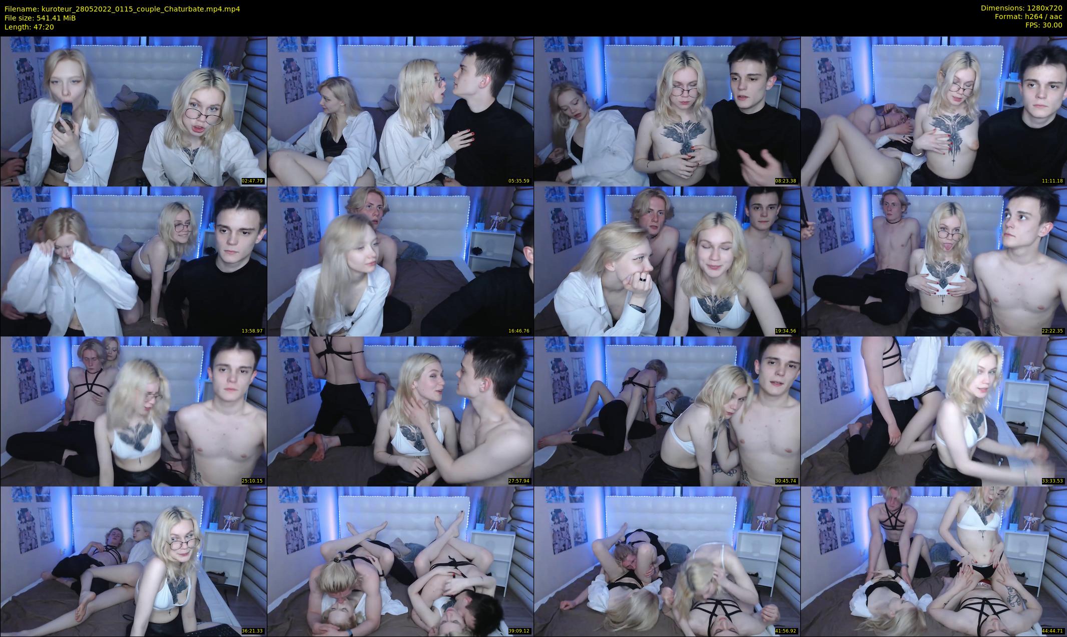 kuroteur — 48 minute Chaturbate couple cam show recording, 720p, May 28, 2022