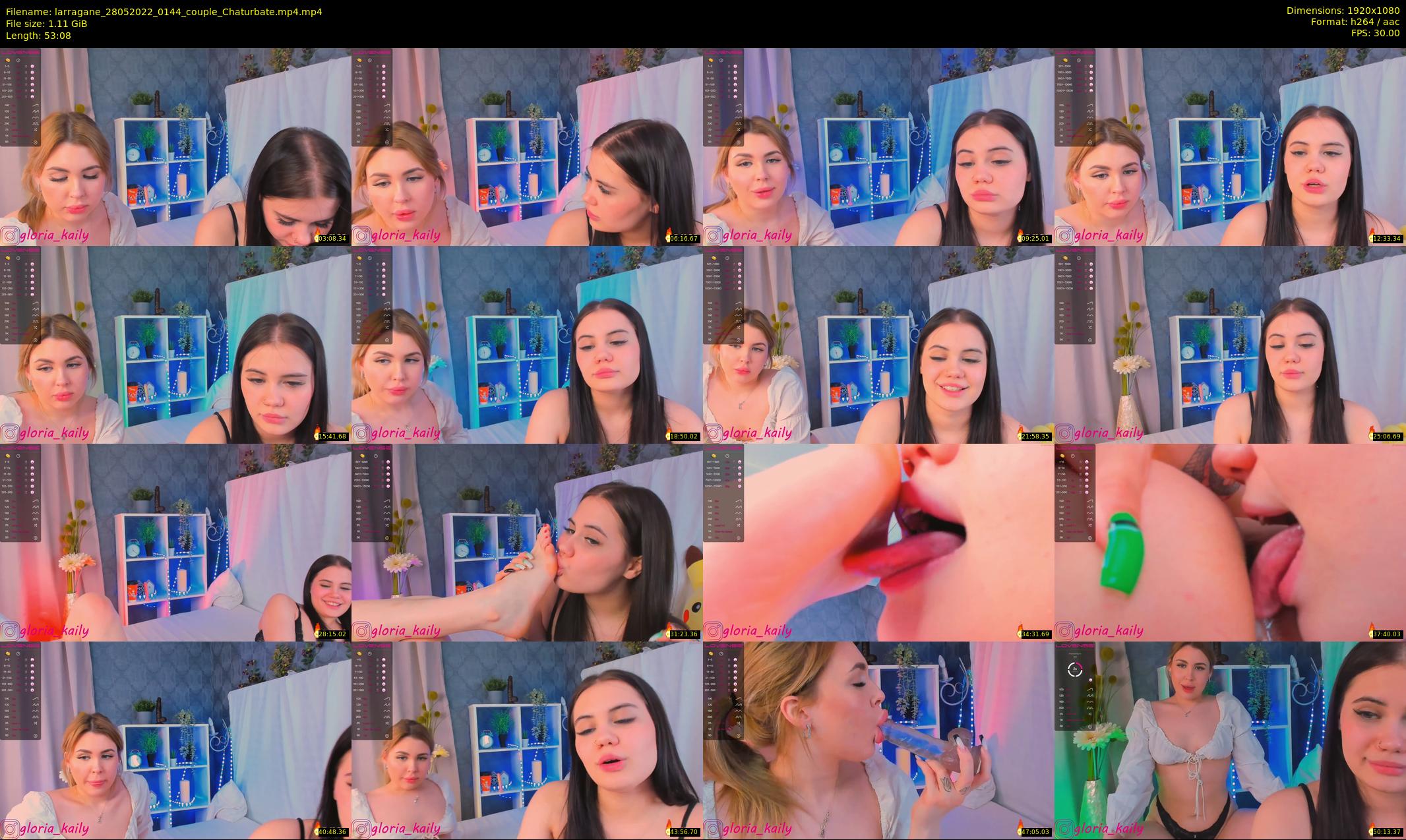 larragane — 54 minute Chaturbate couple cam show recording, 1080p, May 28, 2022