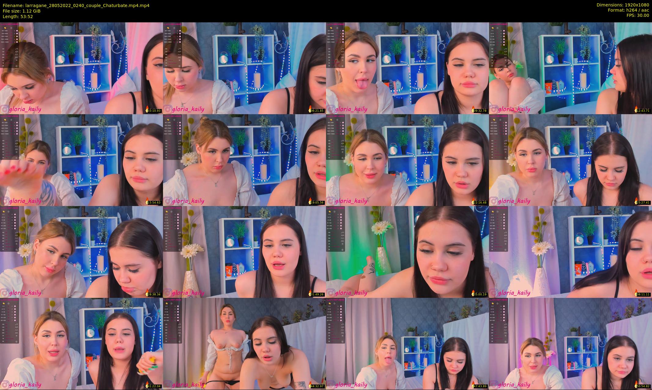 larragane — 54 minute Chaturbate couple cam show recording, 1080p, May 28, 2022