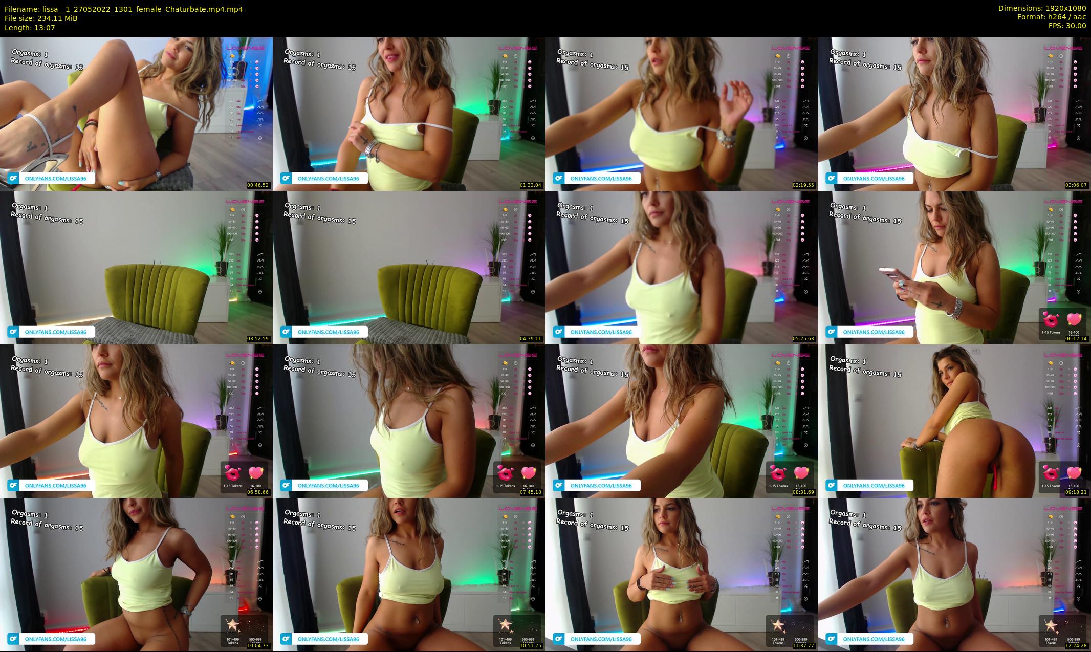 lissa__1 — 14 minute Chaturbate female cam show recording, 1080p, May 27, 2022