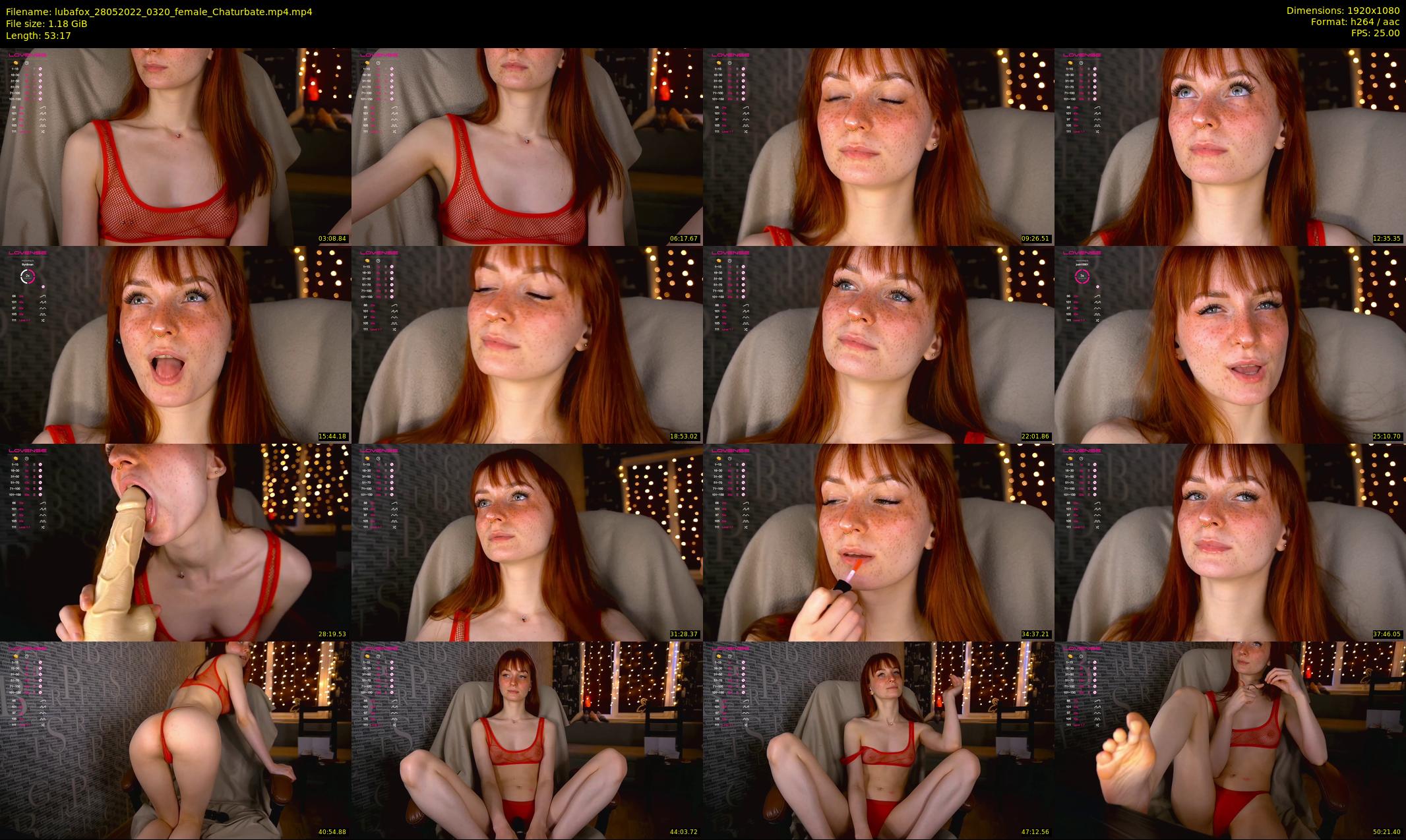 lubafox — 54 minute Chaturbate female cam show recording, 1080p, May 28, 2022