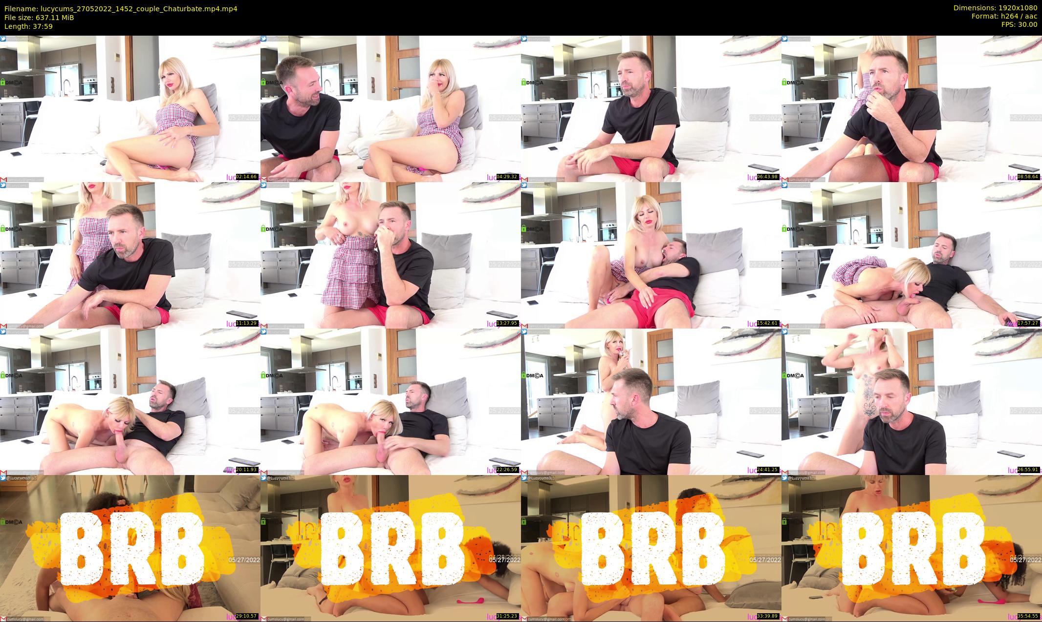 lucycums — 38 minute Chaturbate couple cam show recording, 1080p, May 27, 2022