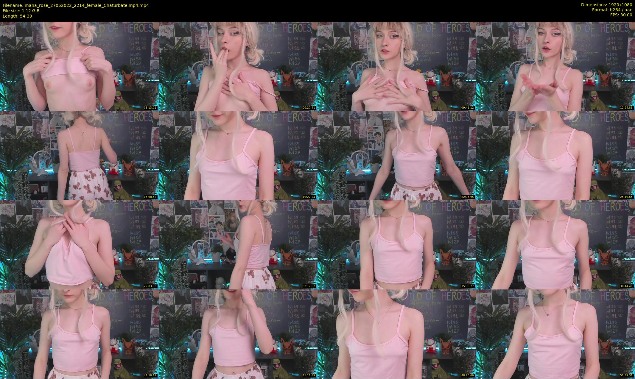 mana_rose — 55 minute Chaturbate female cam show recording, 1080p, May 27, 2022